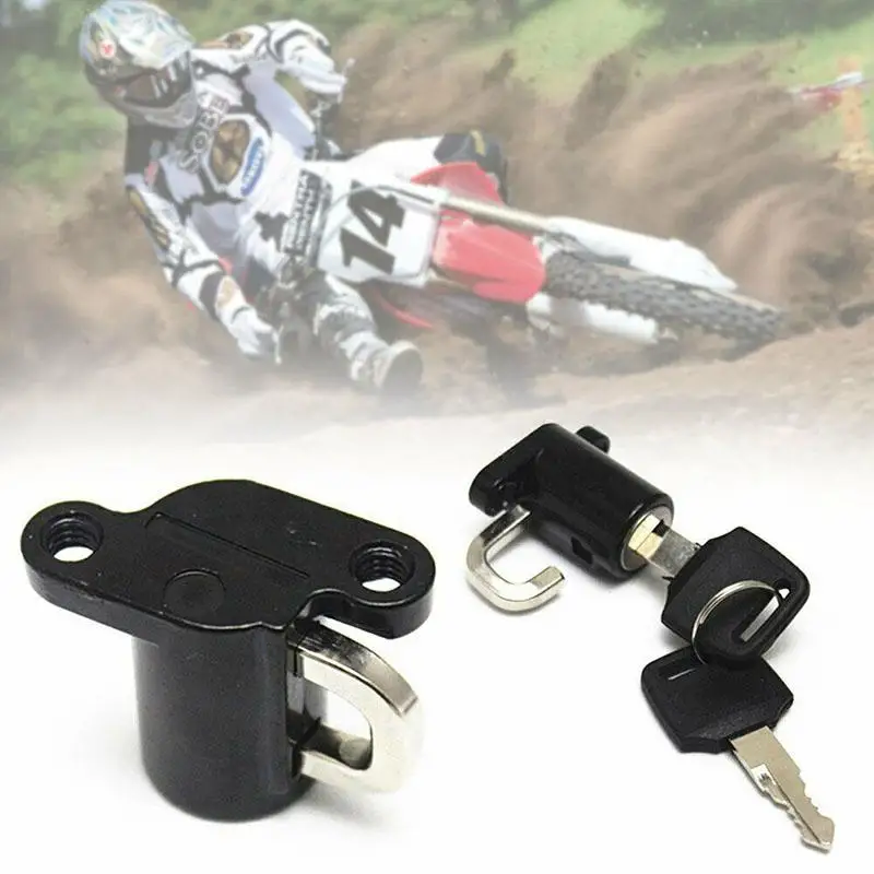 Universal Motorcycle Motorbike  Lock Hanger   Keys - Black