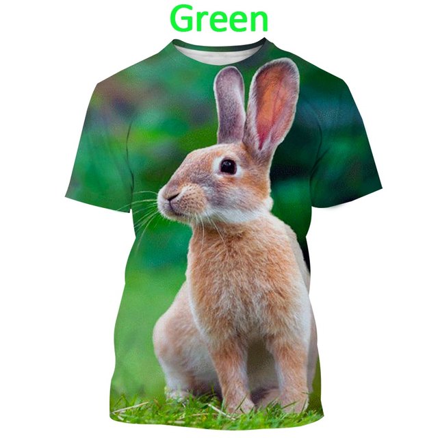 2024 Cute Rabbit Chubby Butt Animal Printed Tshirt Women Funny Tshirt Femme  Summer Tops Harajuku Shirt Female T-Shirt