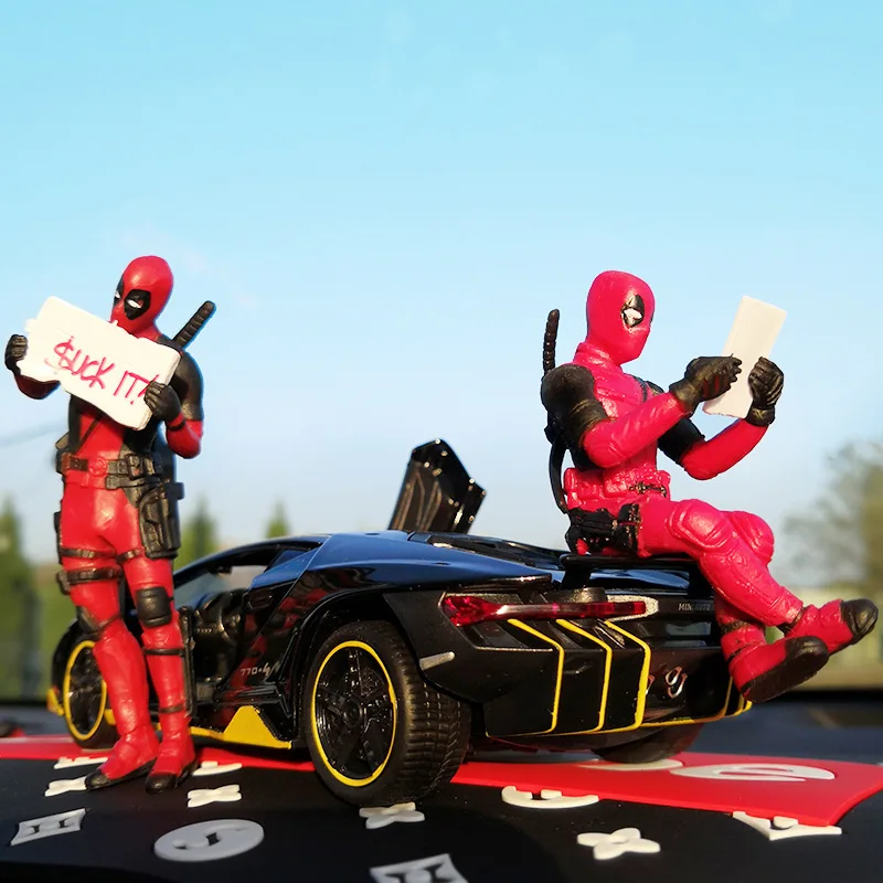 Car Ornament Disney Marvel X-Men Deadpool 2 Action Figure Sitting Lyin –  Ninja Focused