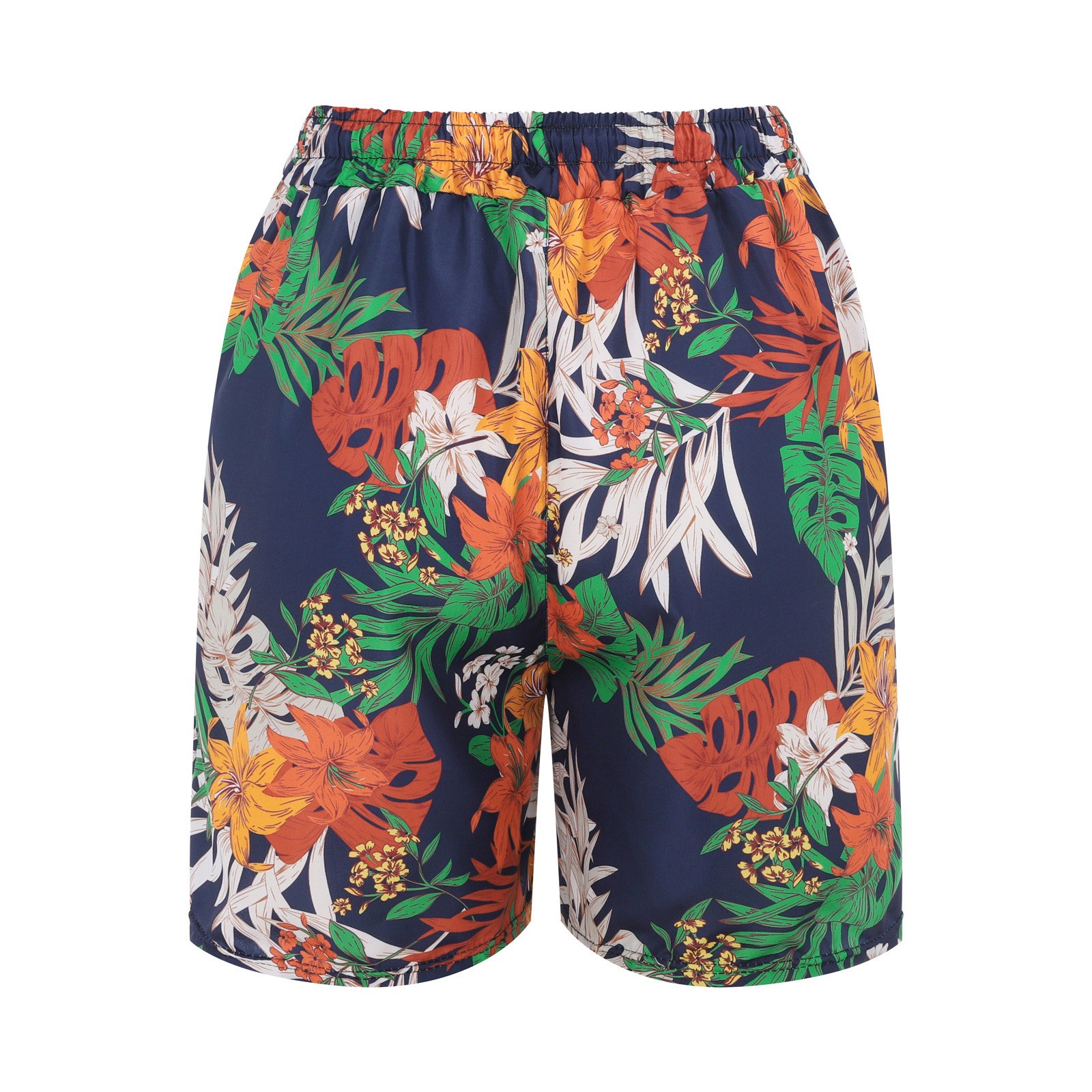 shorts casual de verão feminino com cintura leg perna secagem com print para mulheres