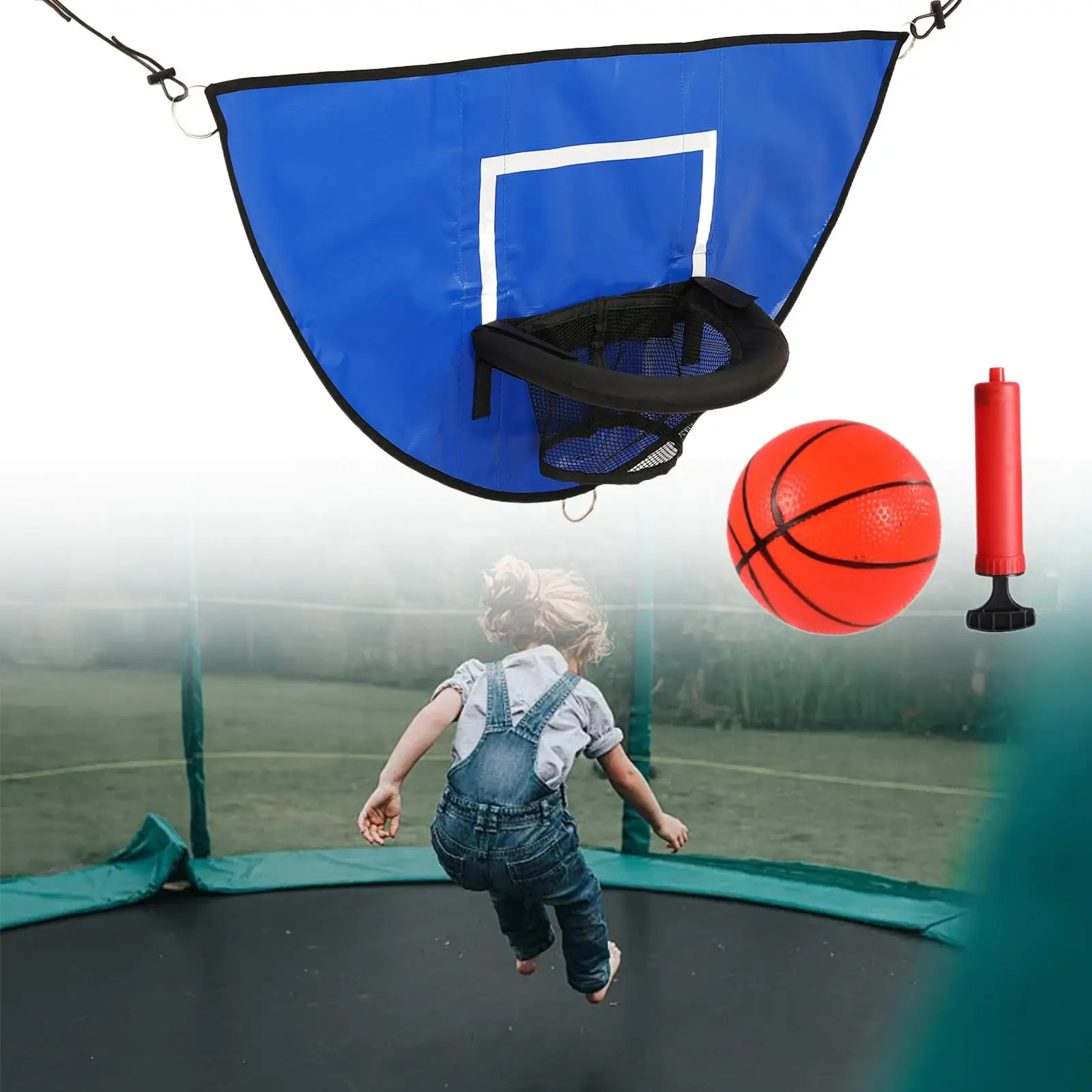 Mini Basketball Hoop for Trampoline Sturdy for Kids Adults Basketball Rack