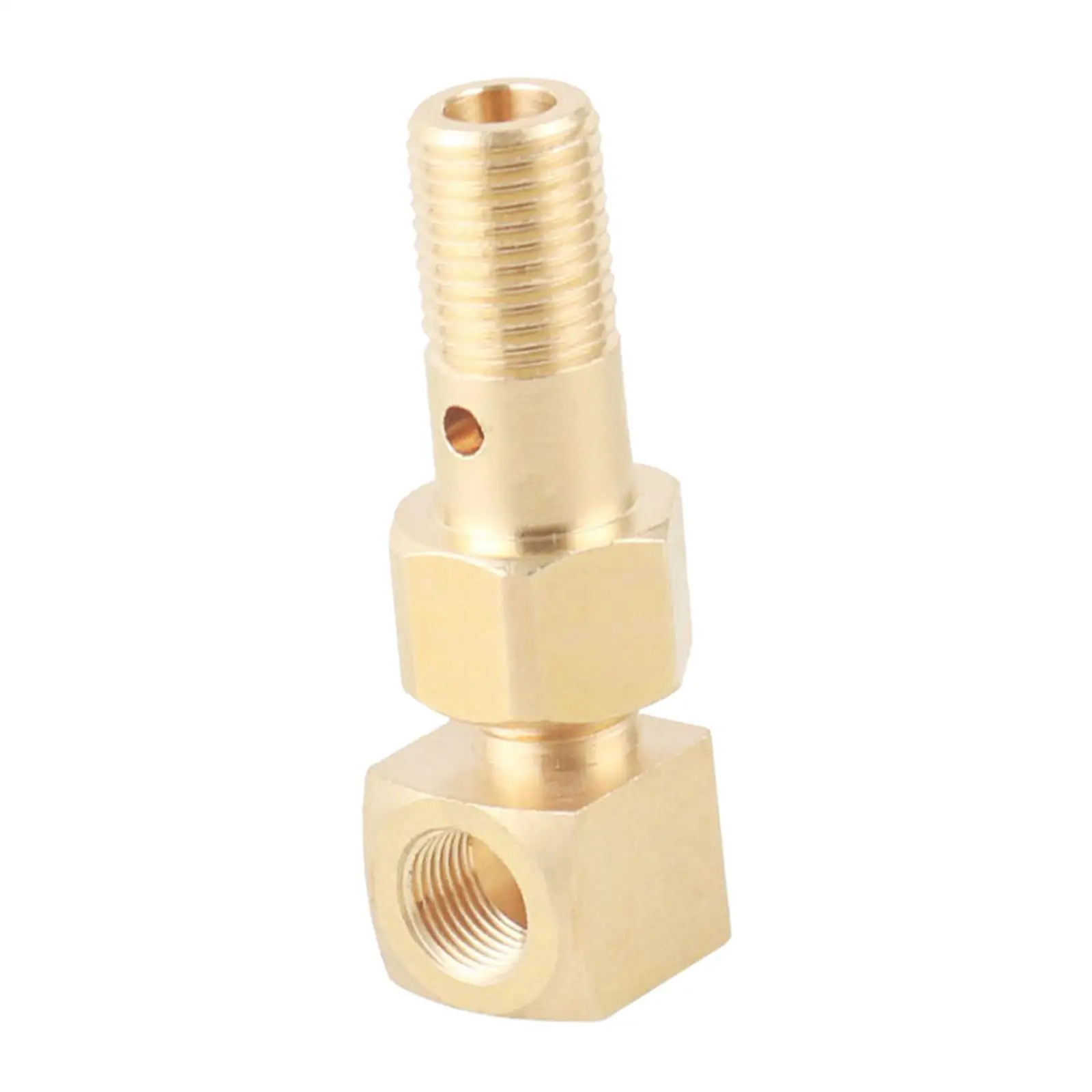 M12 x 1.25 to 1/8-27 NPT Fittings Tool Heavy Duty Accessory Fuel Pressure Banjo Bolt Thread Adapter for Del Sol 93-97