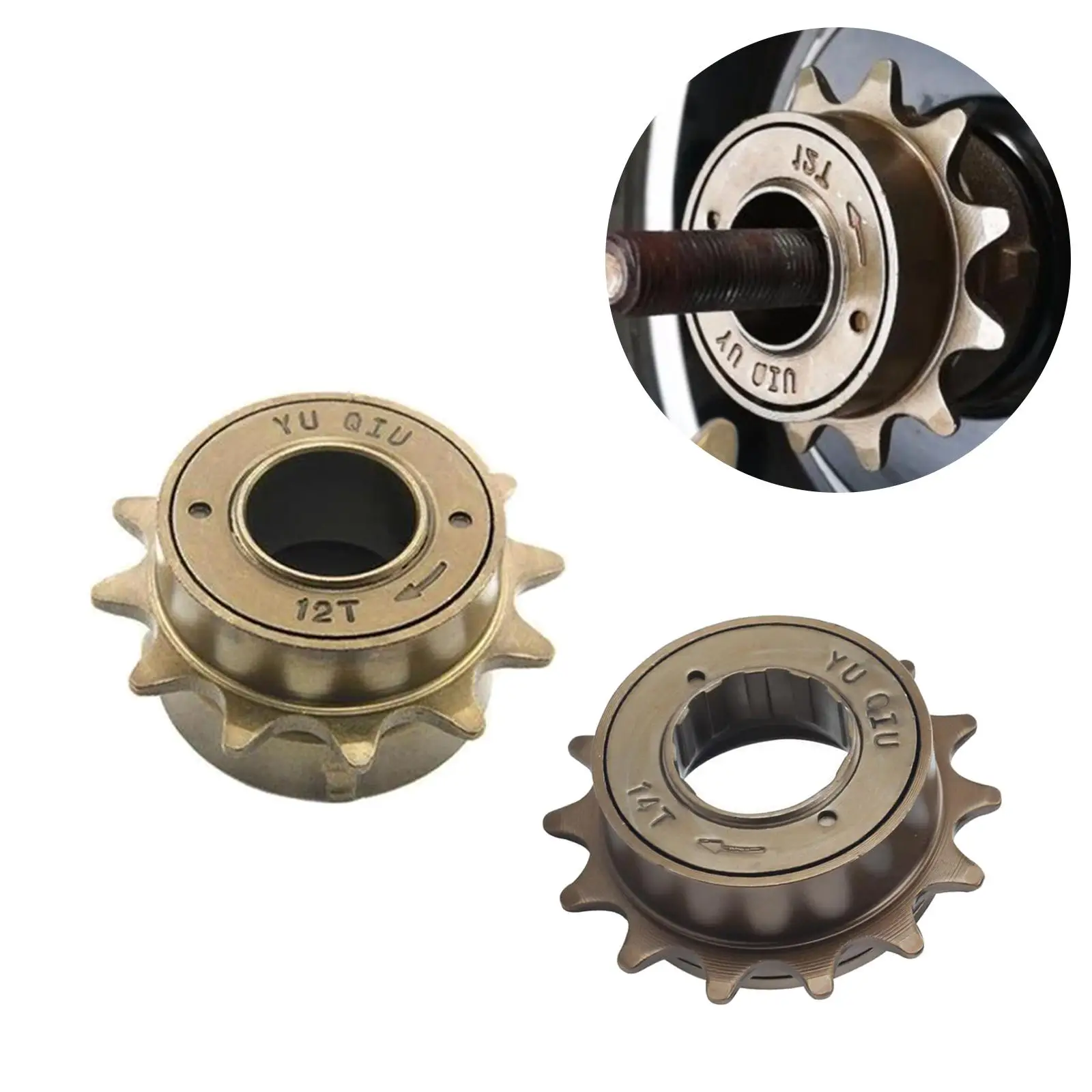 Bike Freewheel Parts Made of High Strength Steel Wear Resistant Easily Install Labor Saving Folding Bikes Bicycle Professional