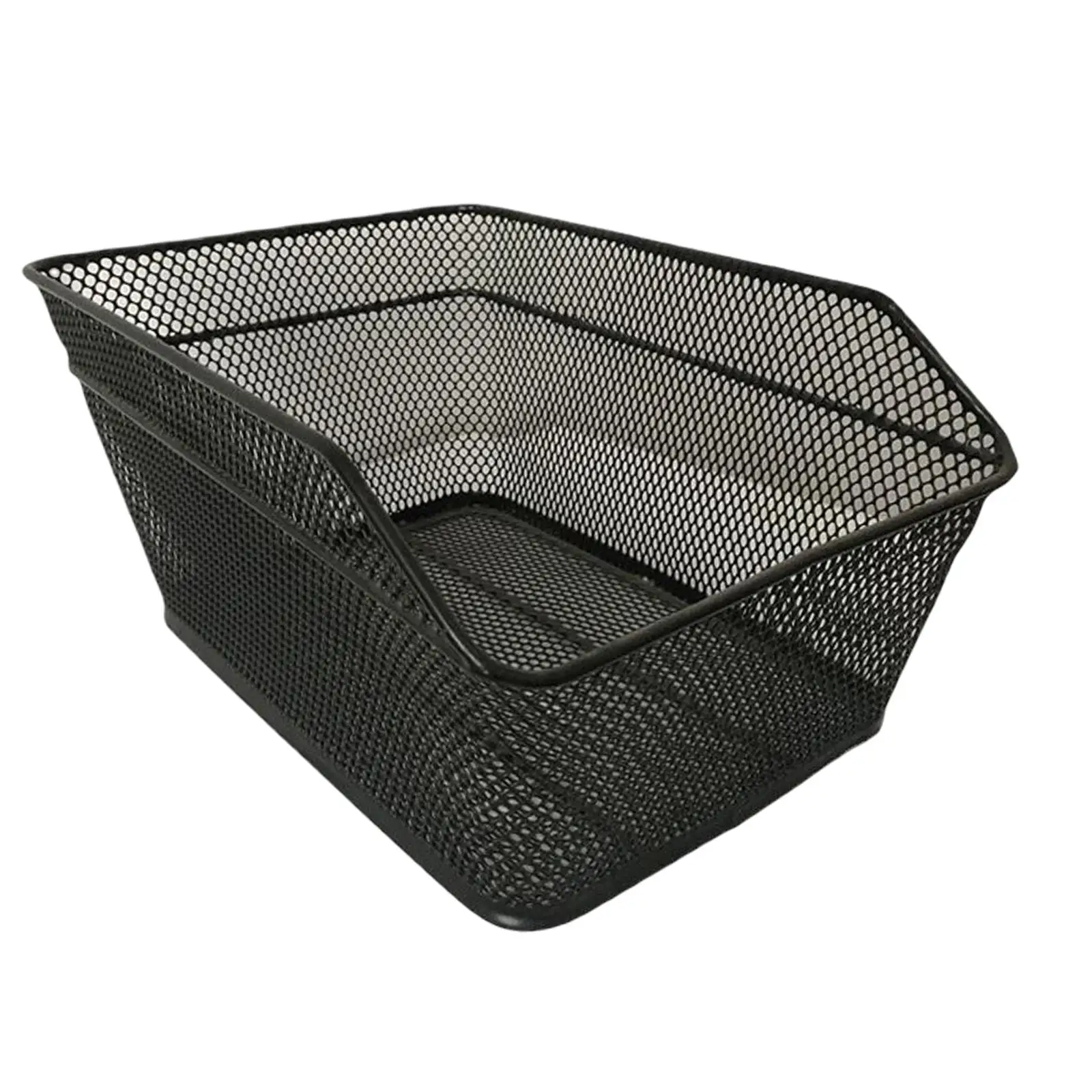 Durable Rear Bike Basket Detchable Accessories Wear Resistant Sundries Container High Capacity Black Luggage Rack for Bike Sport