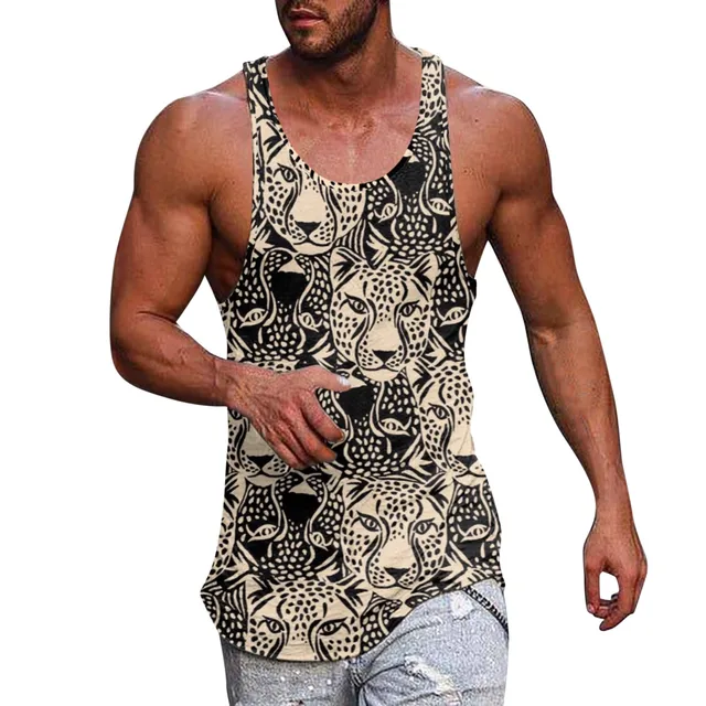 Mens Summer Surf Beach Men Tank Top Casual Breathable Sleeveless Top Boy  Loose Full Print Tank Top Camis Vest Chemise Homme - Tank Tops - AliExpress