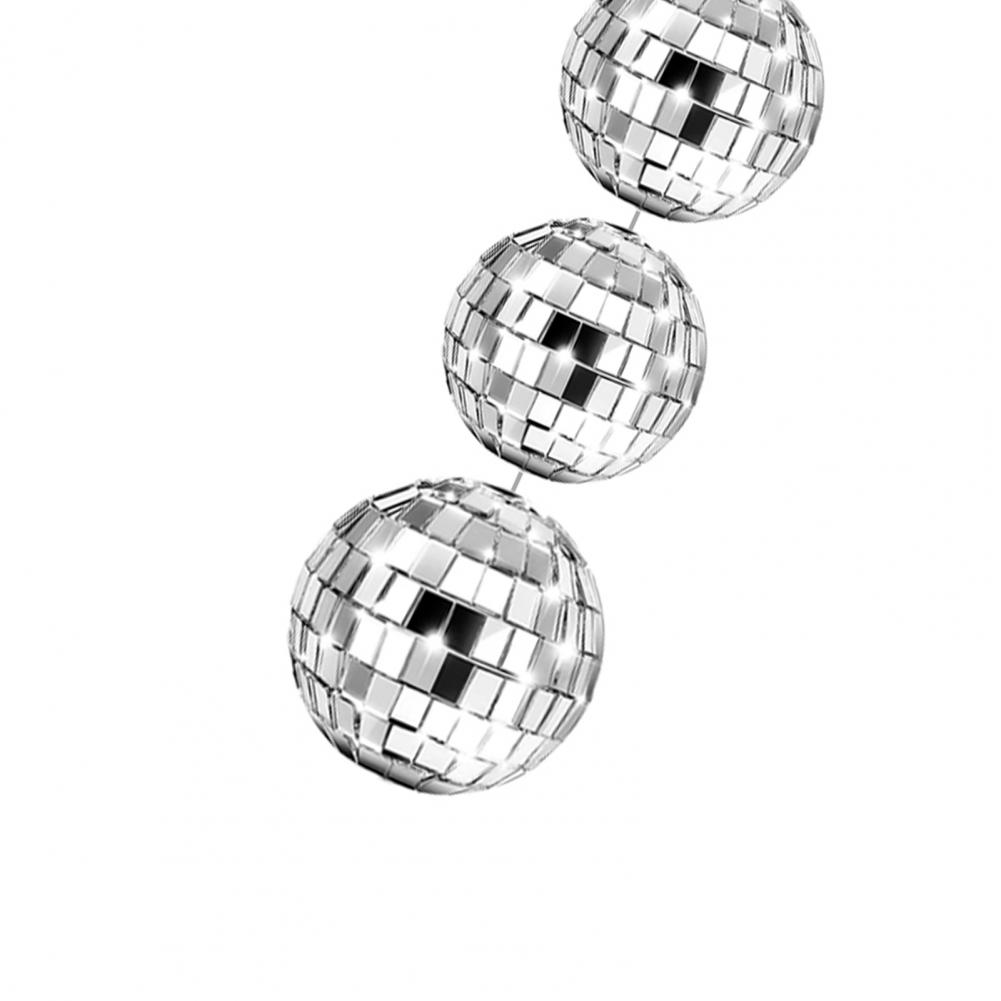 Description Picture 3 of itemDisco Ball Sphere Mirror Surface Dazzling Reflections Disco Ball Pendant String Hanging Disco Ball Ornament Party Supplies