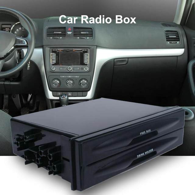 Boîte De Rangement Pour Autoradio 1Din - Organisateur De Tableau De Bord Pour Voiture - Rangez Vos Affaires Facilement