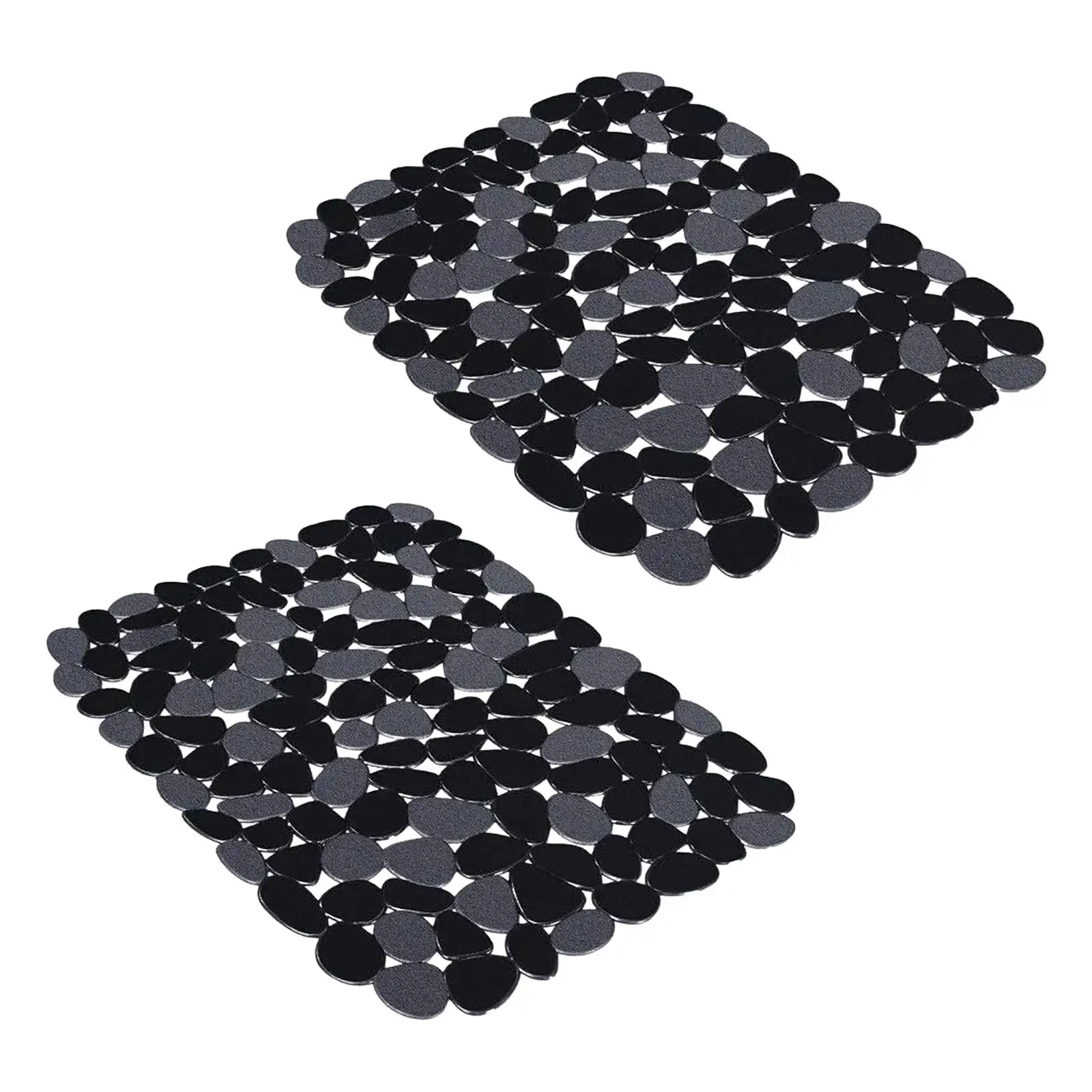 2x Pebble Sink Mat Protective Cover Drainage PVC Sink Mat Sink Protector Mat for Glassware Dishes Plates Countertop Stemware