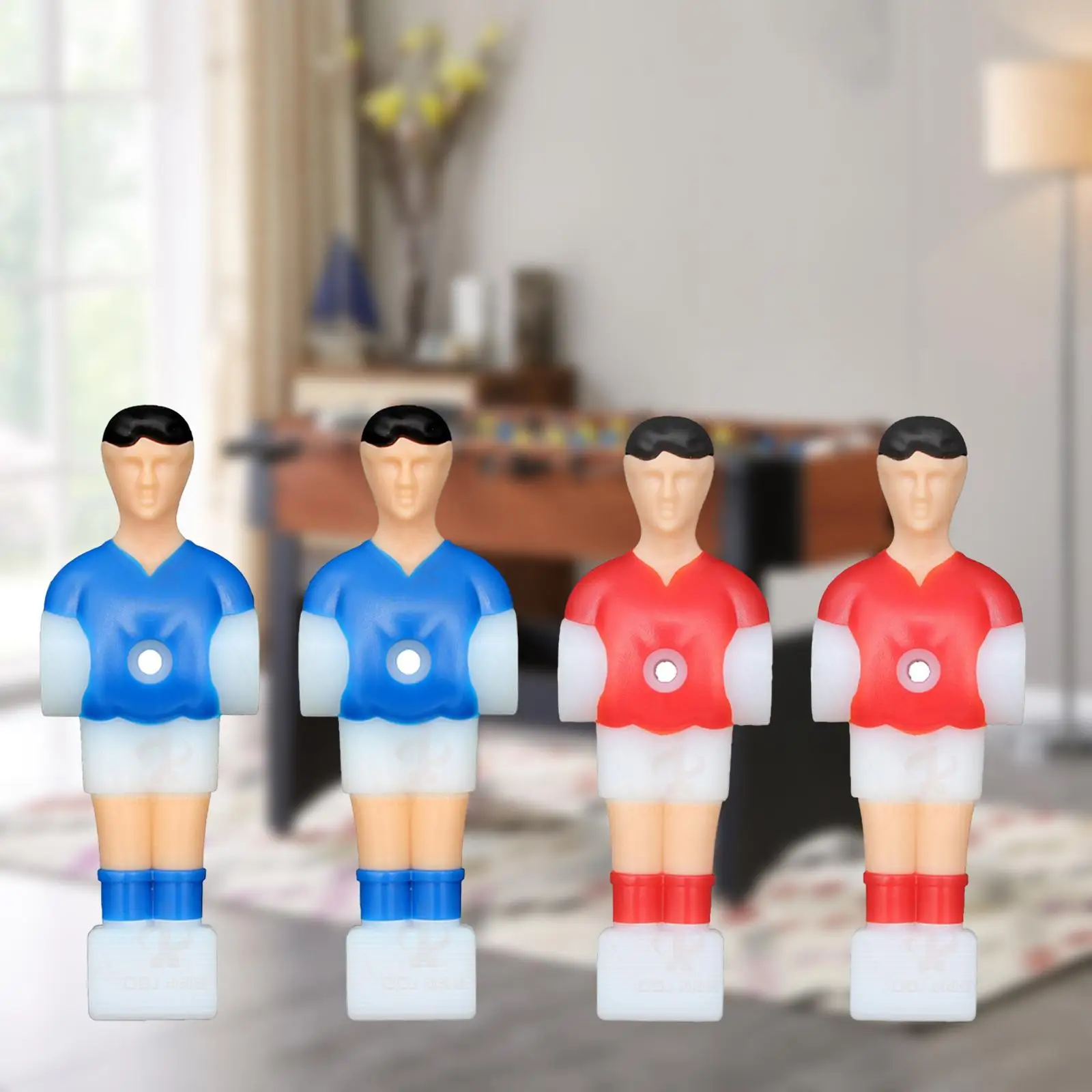 4Pcs Foosball Men Soccer Table Player Mini Doll Table Football Machine Accessory Table Foosball Player Replacement Parts