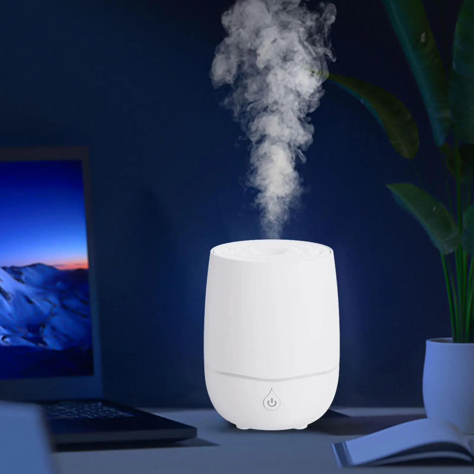200ml Essential Oil Diffuser Mute Mist Spray Auto Off Protection Air Humidifier for Yoga Tabletop Home