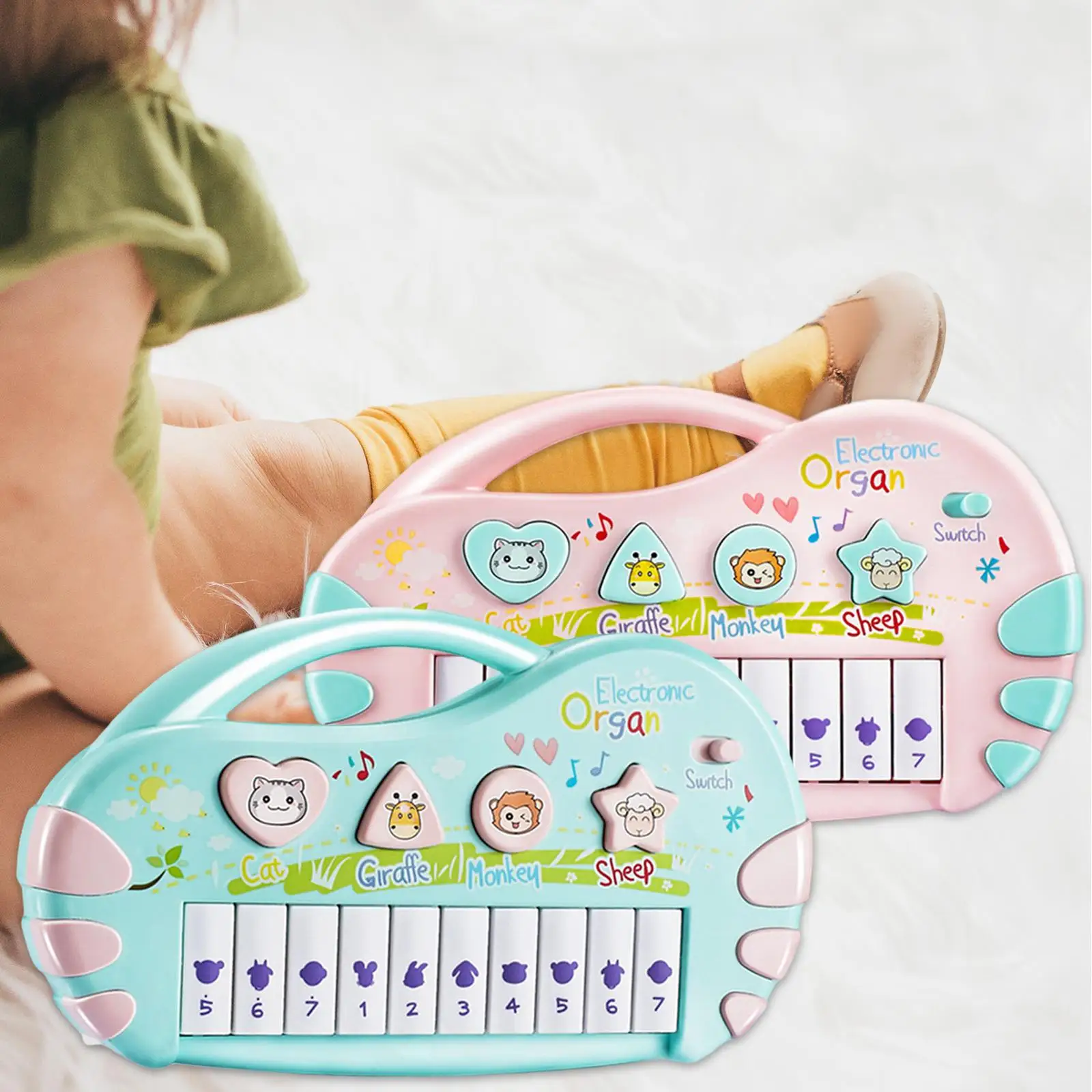 Mini Keyboard Piano Musical Instrument Early Educational for Infant Toddler
