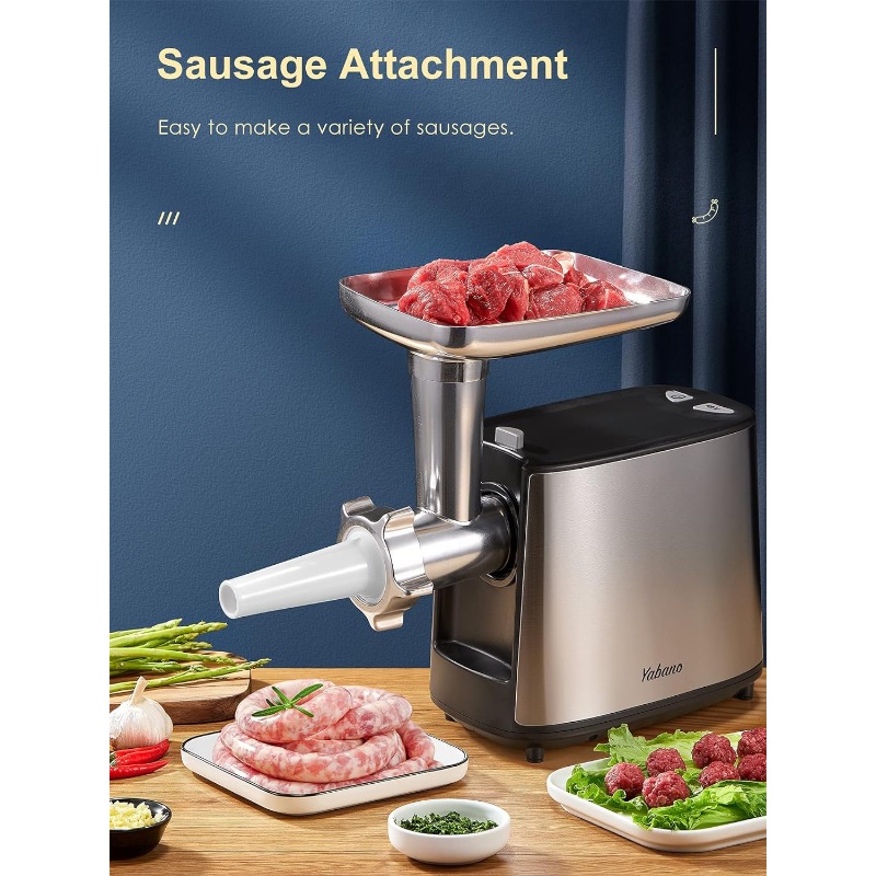 Title 5, Electric Meat Grinder, Heavy Duty Meat Mincer, ...