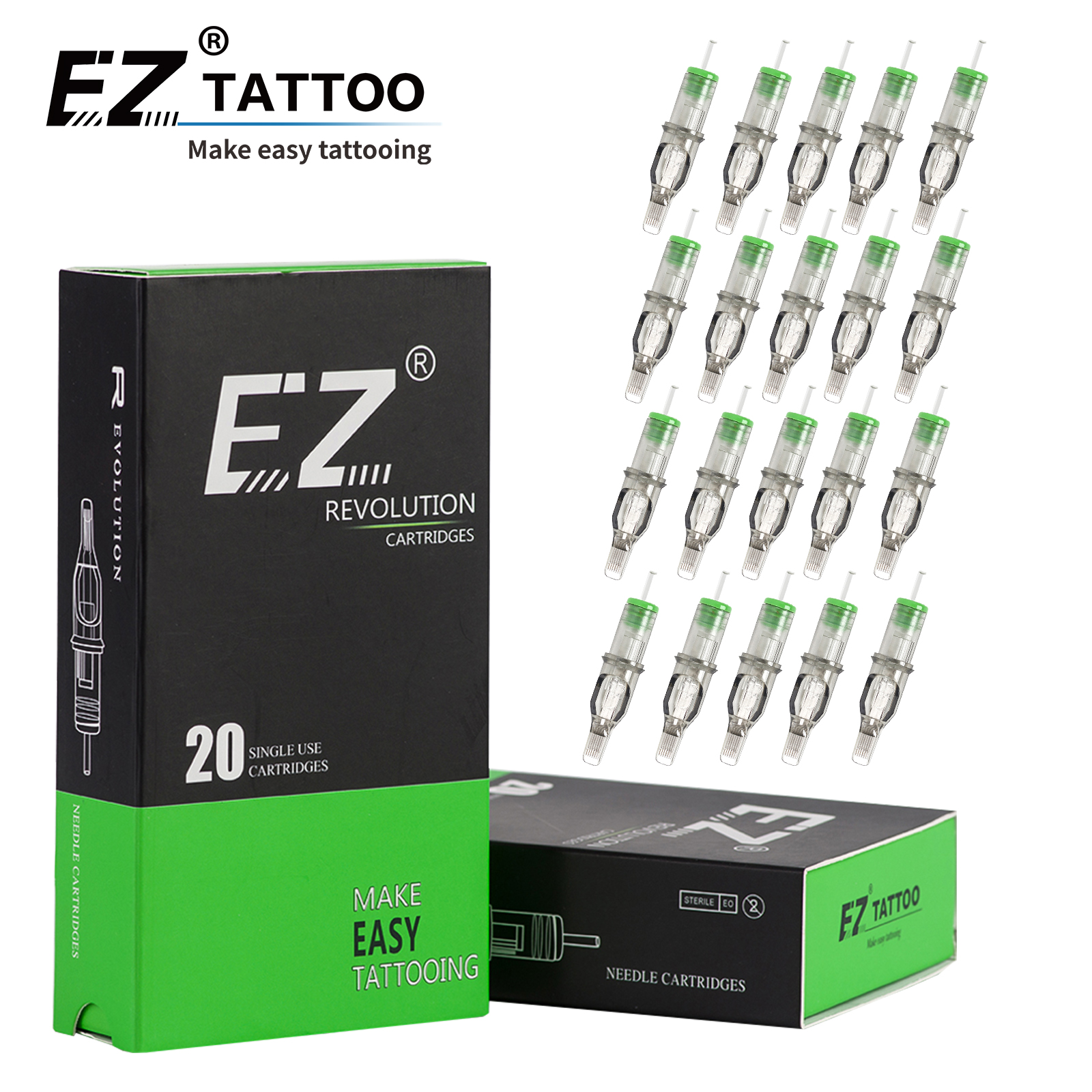 Best of EZ Revolution Tattoo Cartridge Magnum (M1) Needles #12 (0.35 MM) #10 (0.30) Long Taper For Rotary Machine Supply 20 Pcs / Box Reviews & Tips