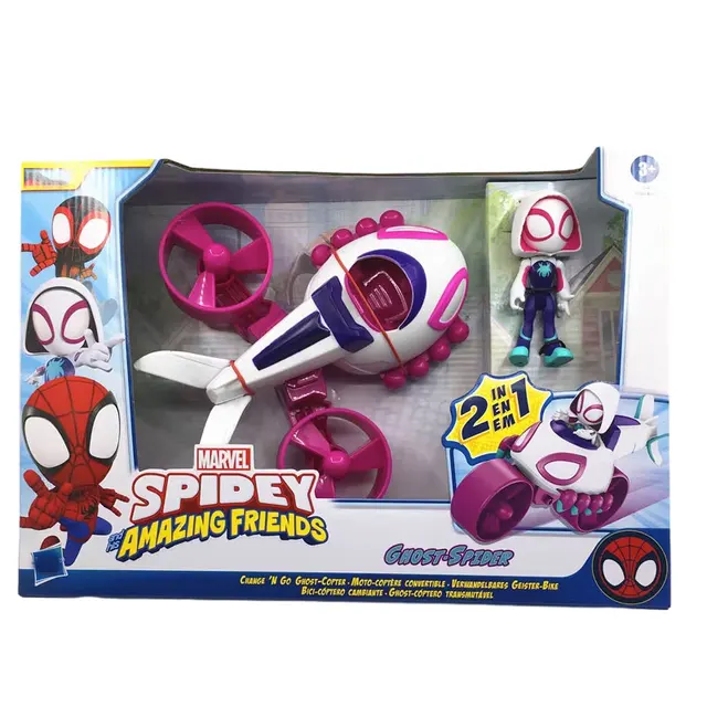 Marvel Spider-Man Spidey Man et ses amis magiques, déformation, voiture de  sport, version Q, figurine d'action, jouet modèle à collectionner -  AliExpress