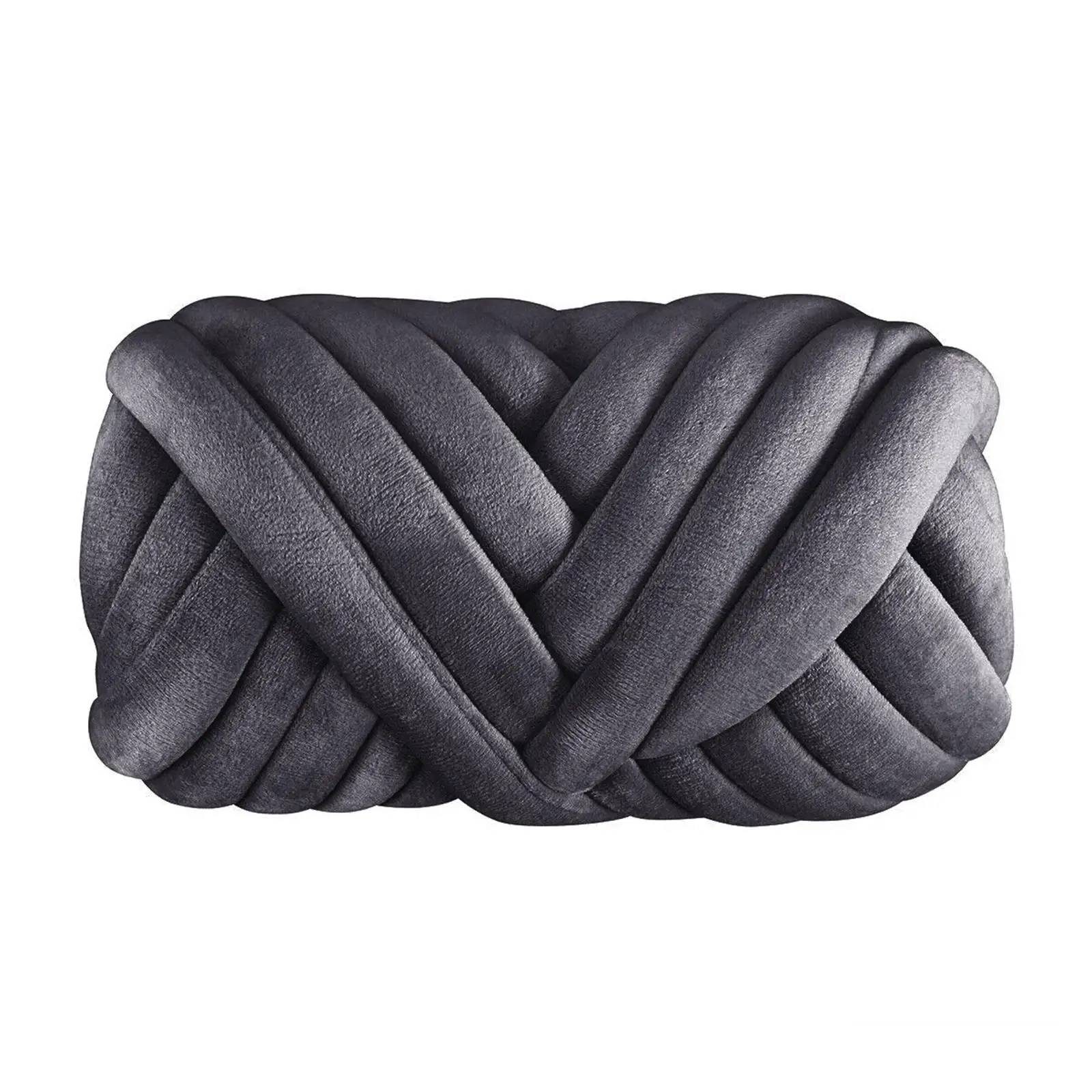 1kg Velvet Chunky Yarn Arm Knitting Cushion Baskets Rug Making Soft Macrame