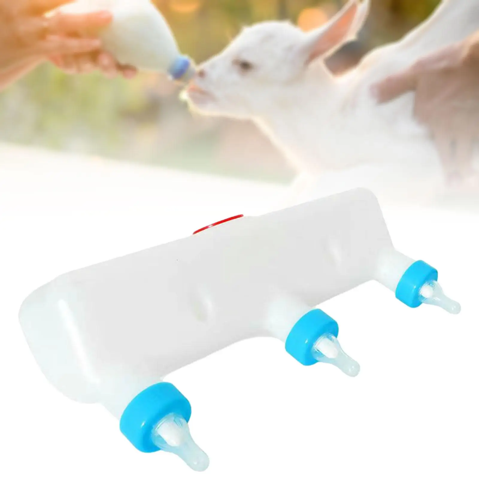 Puppy Feeder with 3 Nipples 105 oz Pet Drinking Supplies for Lamb Calf Pig