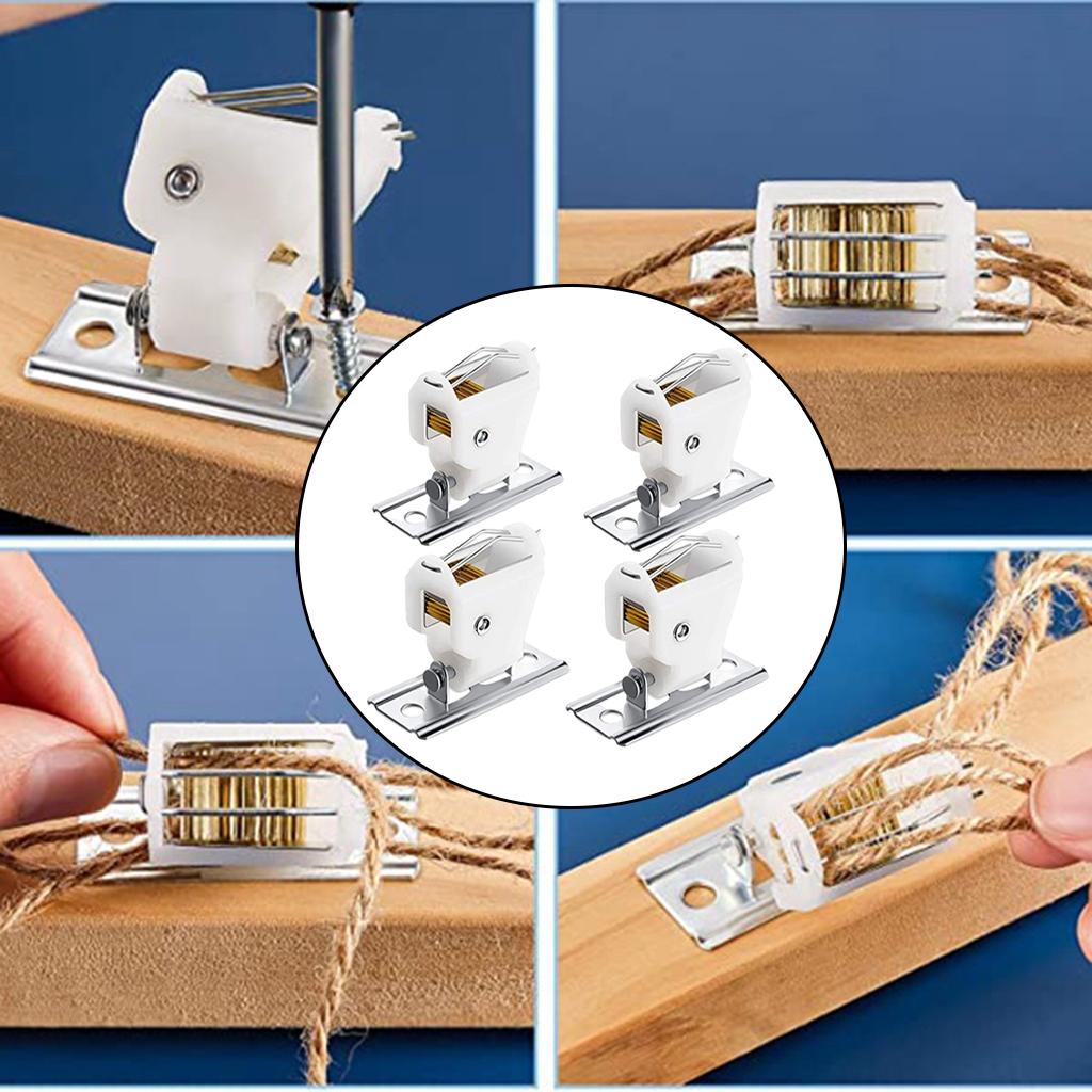 4Pcs Roman Shade Cord Lock Hardware for Bamboo Blinds Indoor Use Curtain Accessories Home Office Roman & Austrian Shades