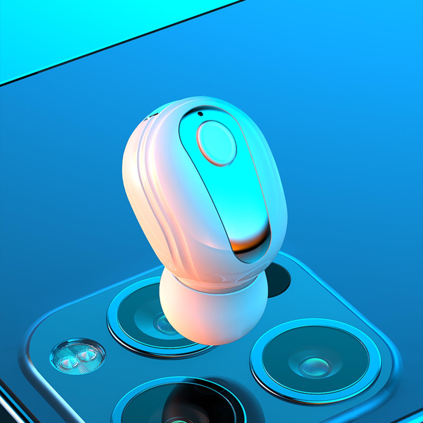 Single Mini Wireless Bluetooth Sport Headsets Earbuds in Ear Noise Reduction Hands-Free Waterproof Phones 5-Hour Playtime Sport