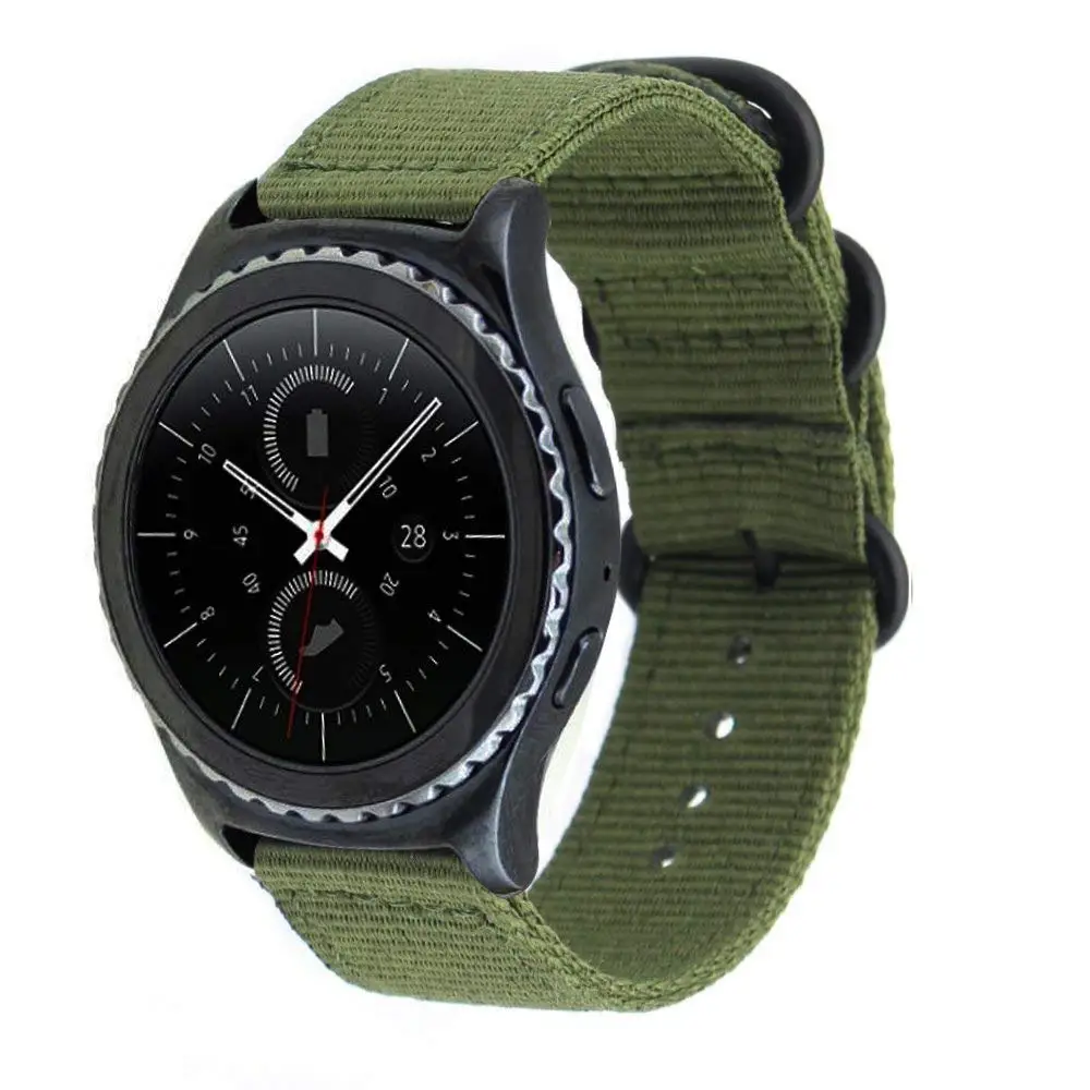 18mm 20mm 22mm 24mm Nylon Fabric Watch Bands Sport Strap For Samsung Galaxy Watch 3 Band Bands Amazfit GTR GTS Huawei GT2