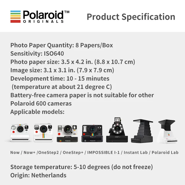 New Genuine Polaroid Originals Instant I-type Film for Poloroid Camera  Onestep2VF/ Onestep Plus /Now / Now Plus - AliExpress