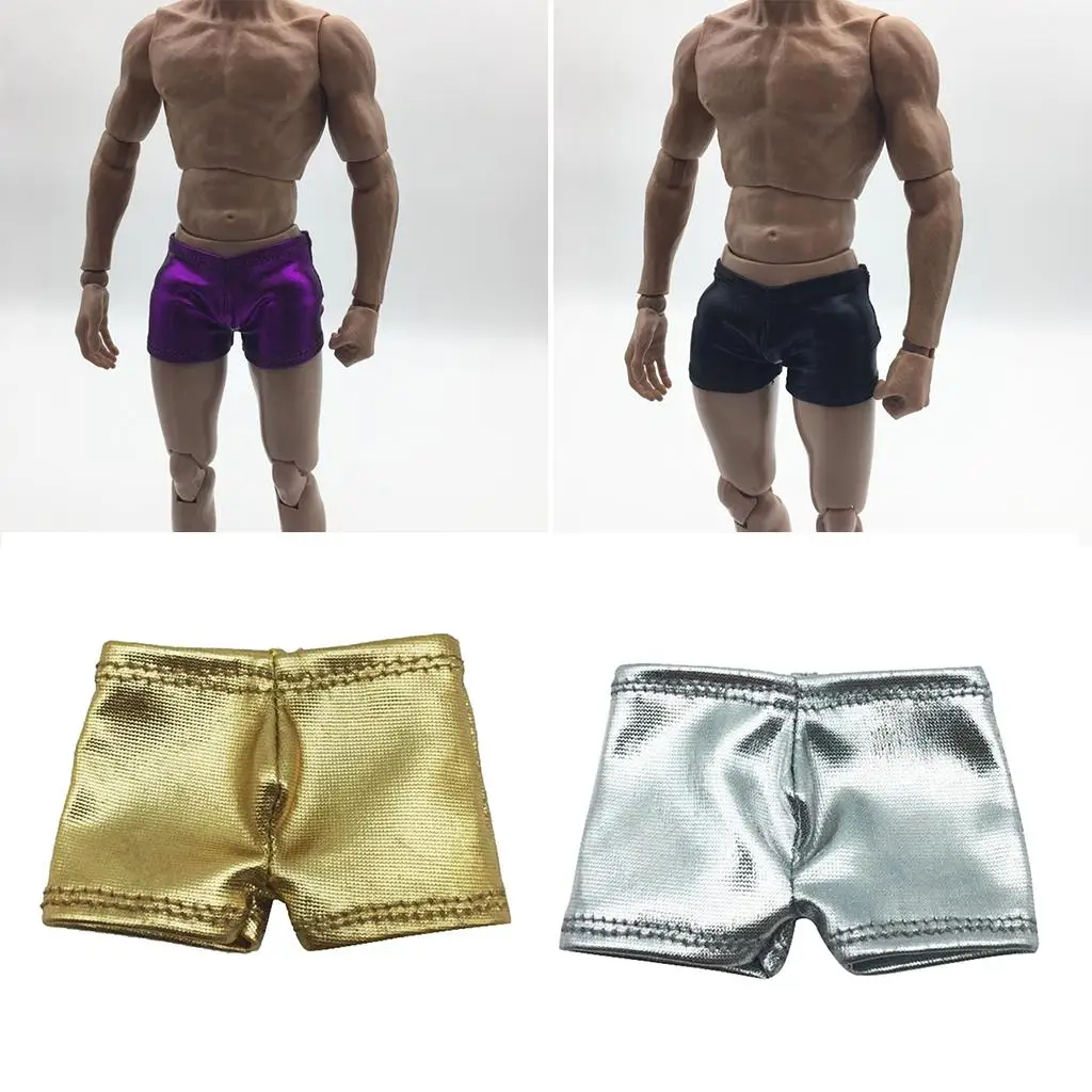 1/6 Scale Mans Artificial Leather Underwear Shorts For 12``   Figures