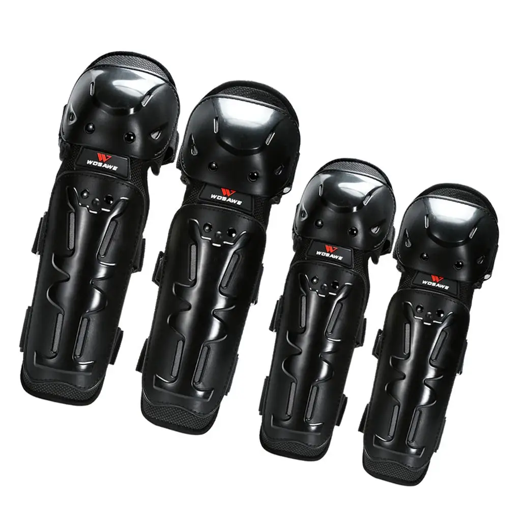 Knee And Elbow Guards for Motocross And Riding 4Pcs Motorcycle Kneepads And