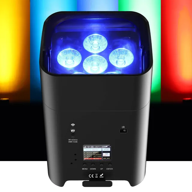  Yuusei Luces de DJ con soporte, juego de luces de barra de  fiesta RGB, sistema de iluminación de escenario activado por sonido, DMX y  control remoto, luz de barras de concierto