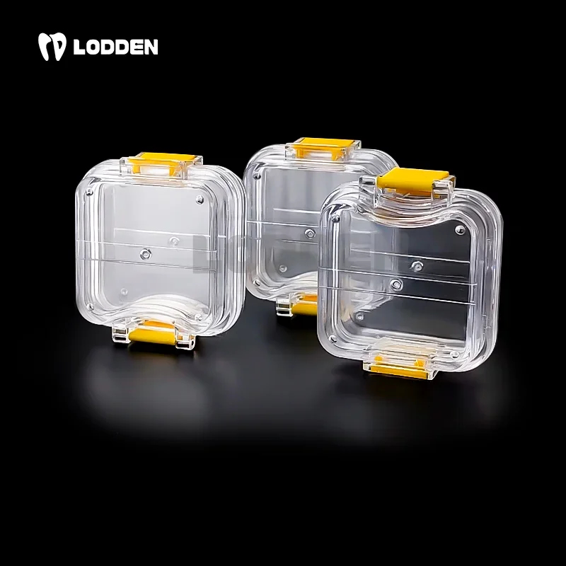 Best of LODDEN 10pcs Membrane Tooth Box With Film Dental Lab Milk Teeth Boxes High Quality Transparent Plastic Denture Storage Case Reviews & Tips