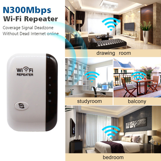 300Mbps WiFi Repeater WiFi Extender Amplifier WiFi Booster Wi Fi Signal  802.11N Long Range Wireless Wi-Fi Repeater Access Point