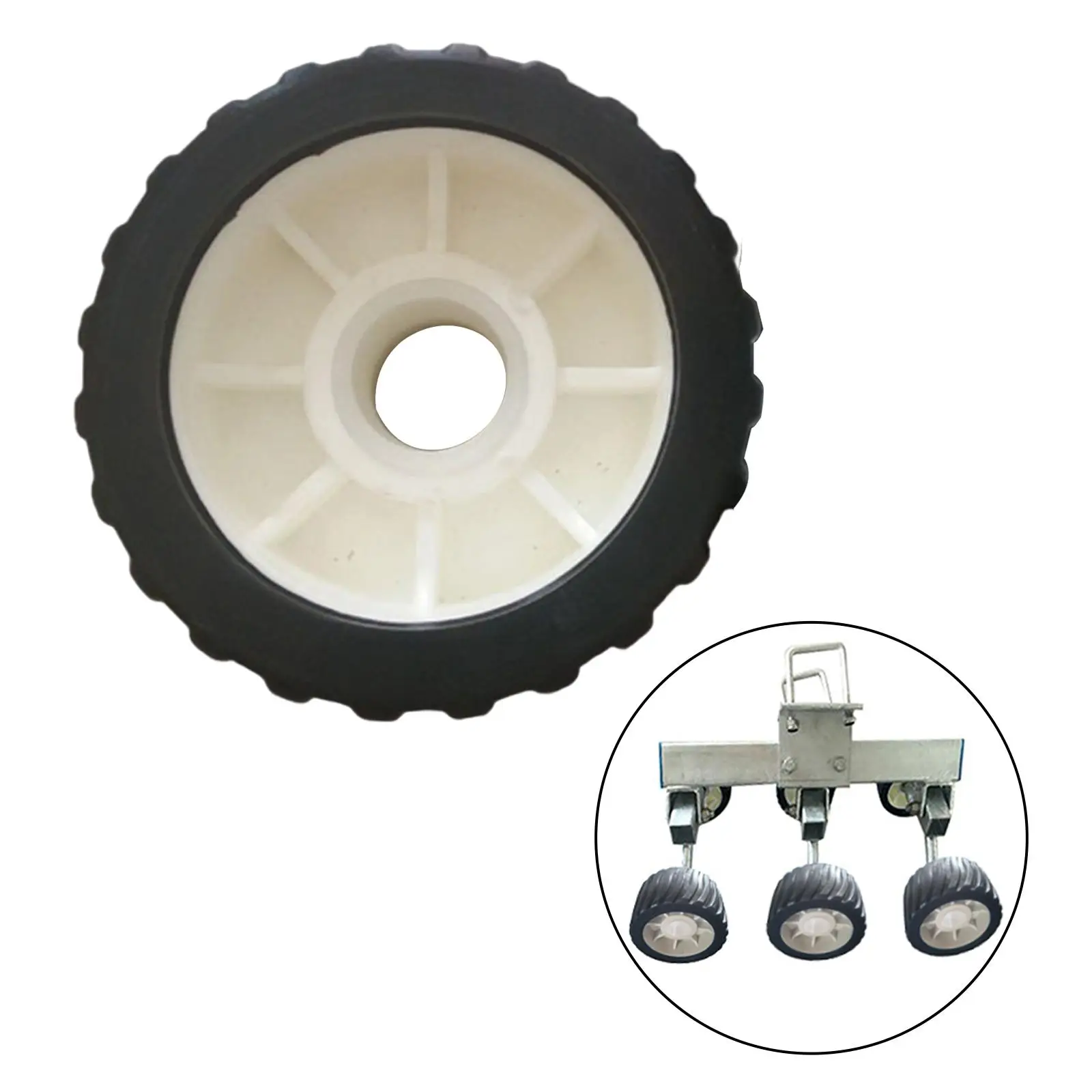 Durable Boat Trailer Wobble Rollers, Ribbed Wobble Roller Loader Trailer Trailer