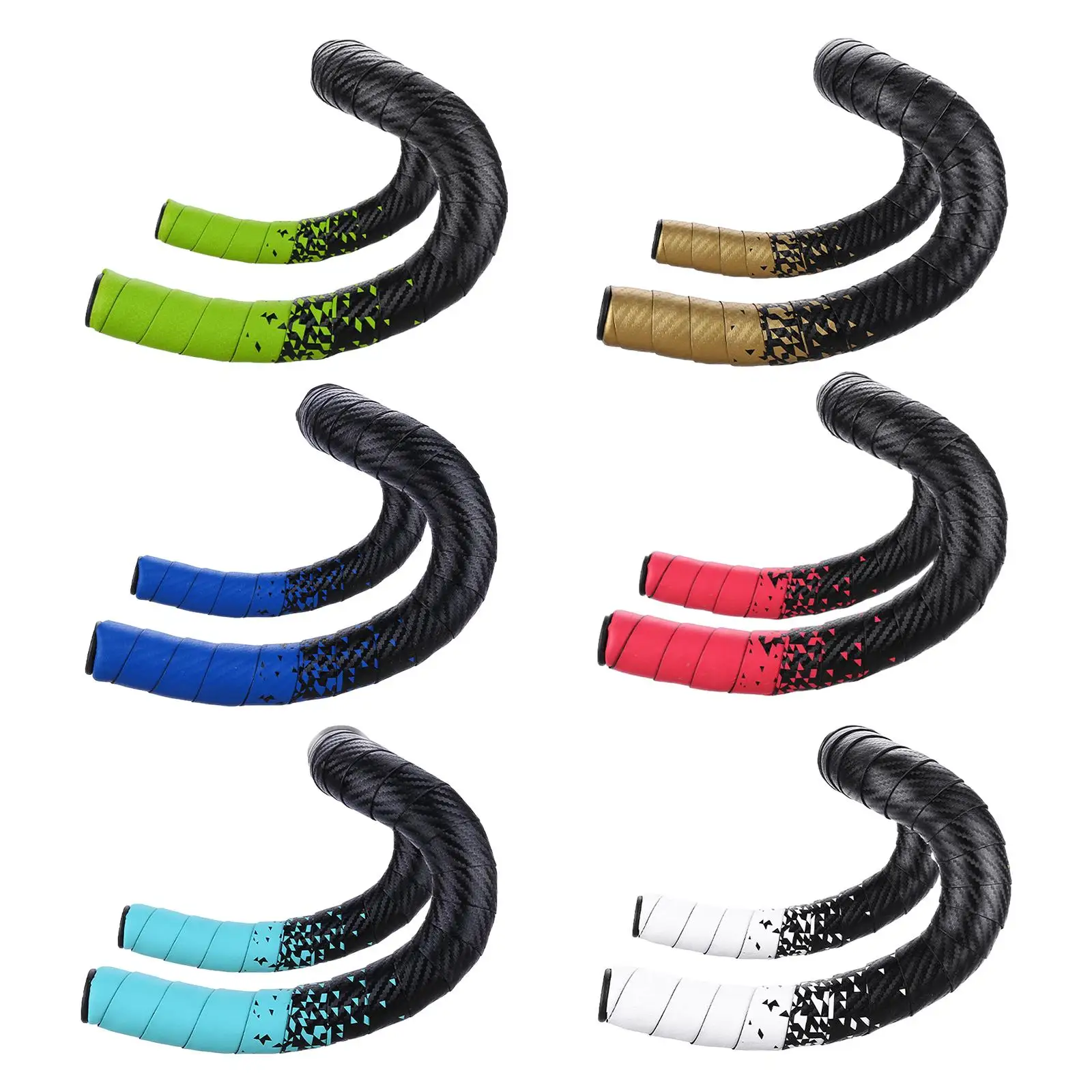 Bike Handlebar Tape Sweat Absorbent with Bar End Plugs Bicycle Bar Tape for Outdoor BMX Fixed Gear Bicycle Mountain Bikes Biking