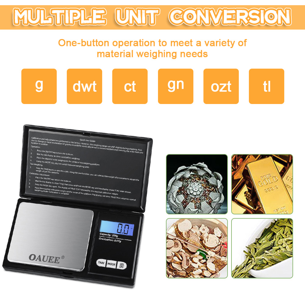 Title 6, Electronic Digital Scale High Precision Mini St...