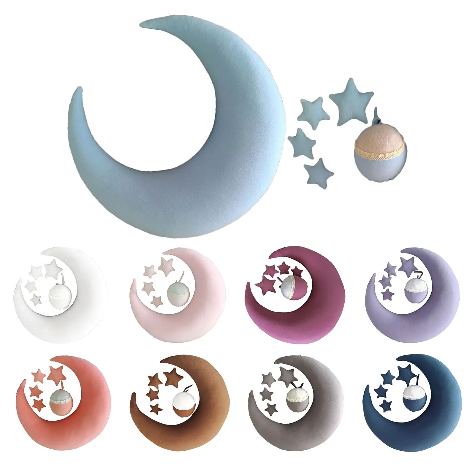Posing Pillow Moon Set Accessories Posing for Newborn