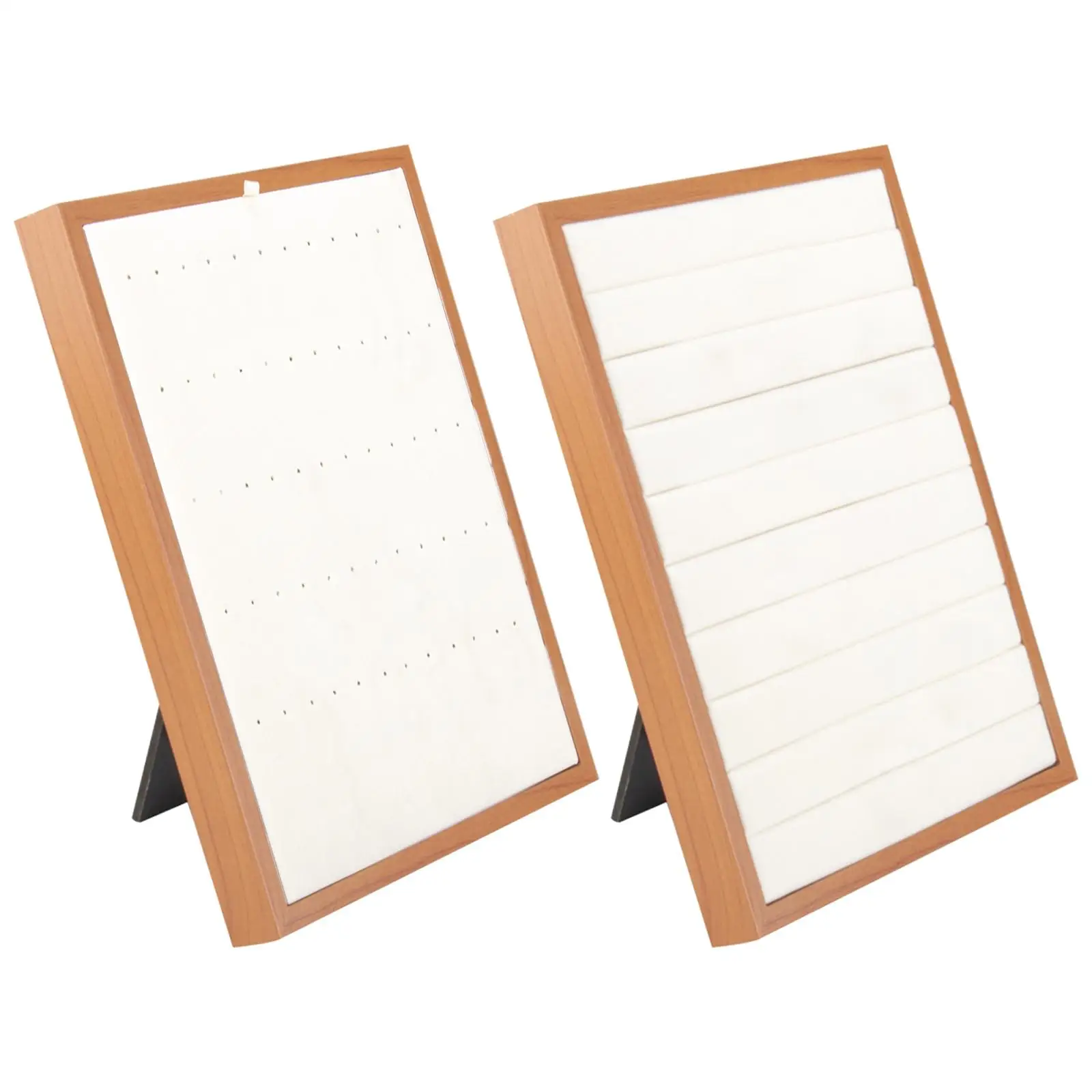 Wooden Jewelry Display Boards Showing Rack Freestanding Display Holder Storage Jewelry Tray for Counter  Shop Showroom