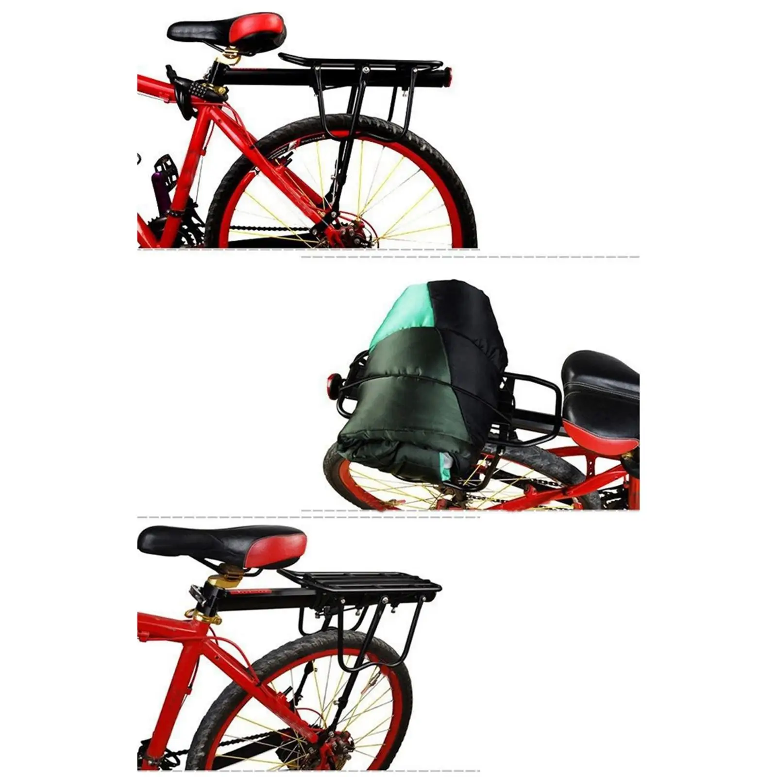 Bike Cargo Rack Universal Quick Release Bicycle Rack Luggage Carrier Rack 25KG