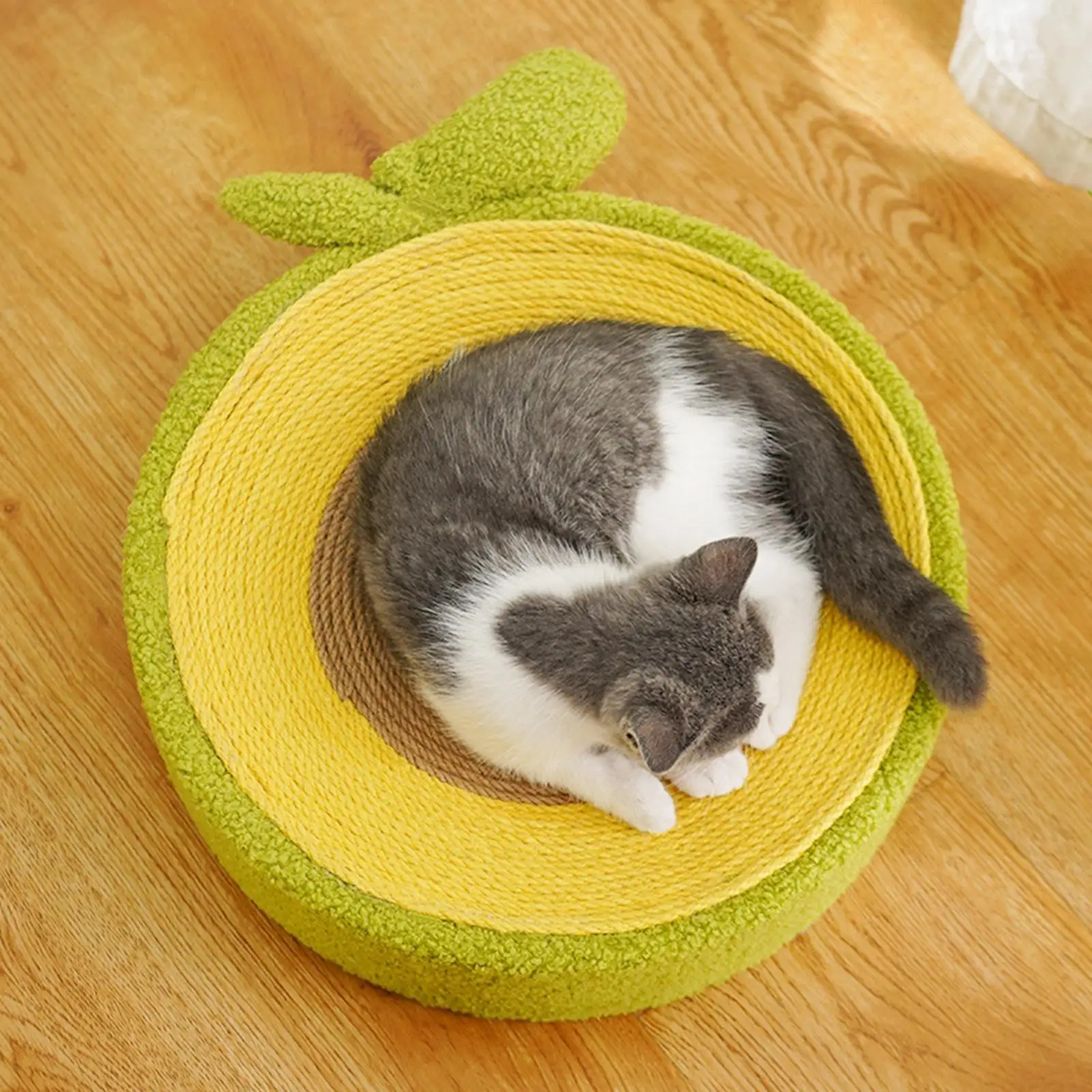 Sisal Cat Scratcher Bowl Scratch Pad Sleeping Nest Nonslip Bottom Durable