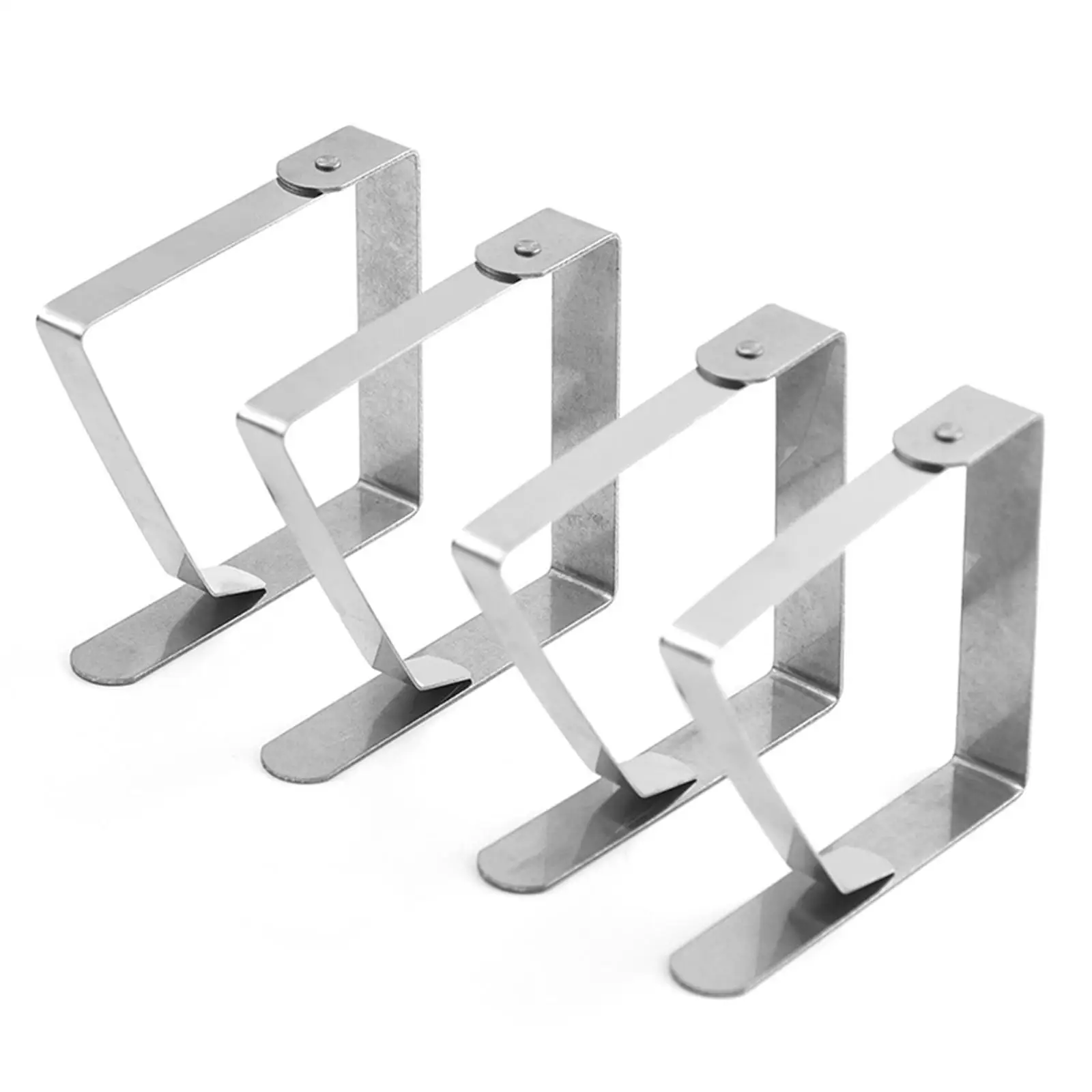 10 Pieces Tablecloth Clips Picnic Table Cloth Cover Clamps Holder Stainless Steel for Wedding Restaurant Party Camping Patios