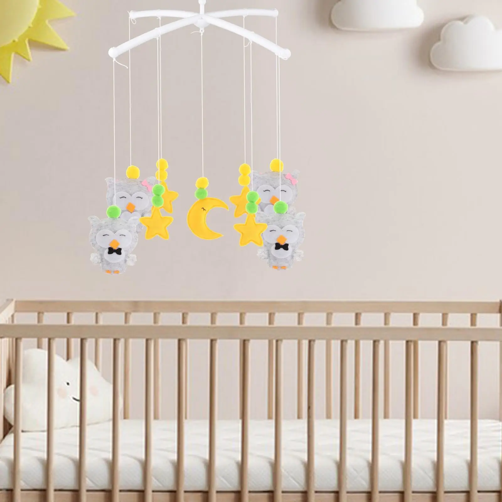 Crib Hanging Toys Toy Creative Sensory Toy Interactive Crib Mobiles decor Rattle Toy for Holiday Party Bedroom Crib