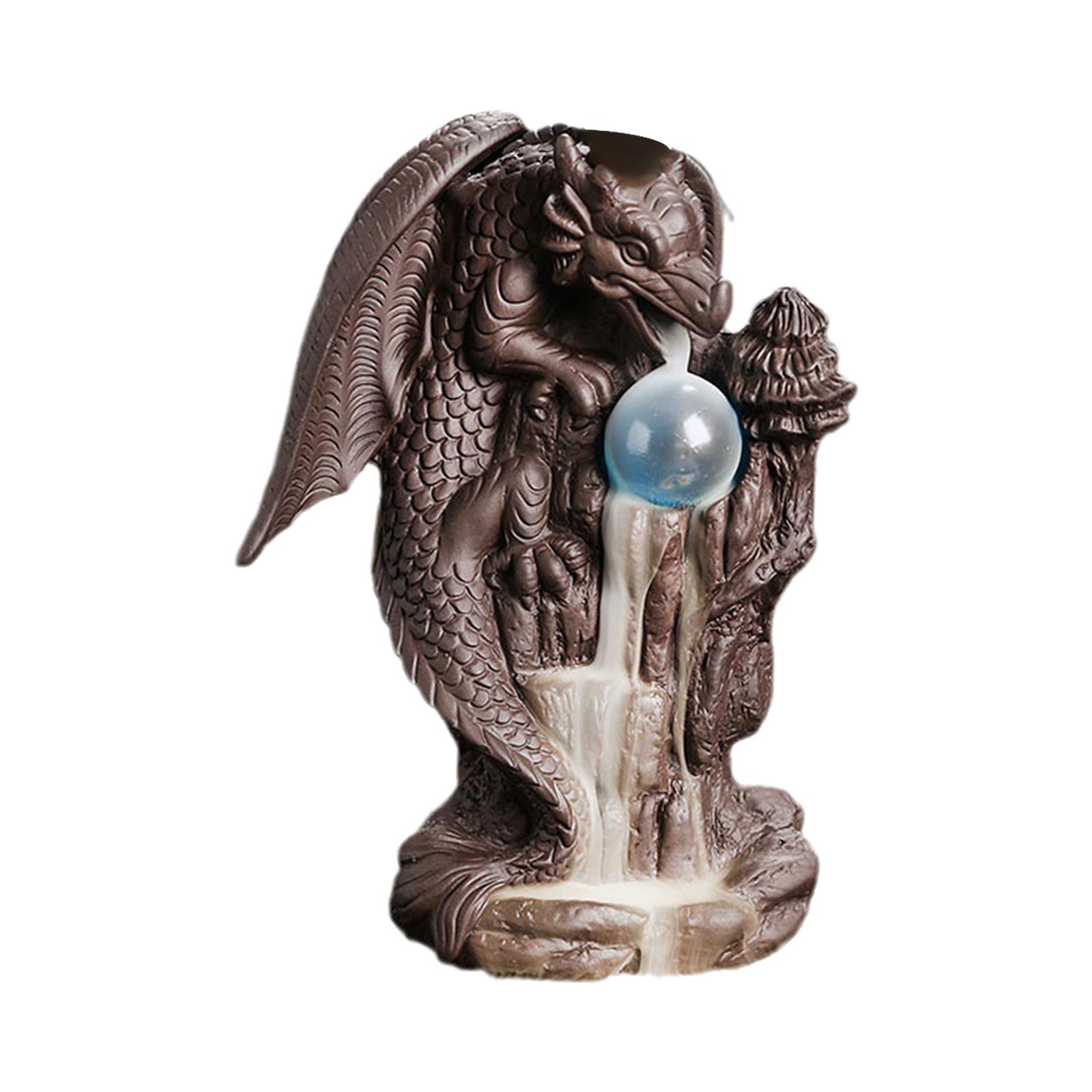 Waterfall Backflow Incense Holder Home Decoration Decor Room Decor Ornament for Relaxation Living Room Home Office Desktop