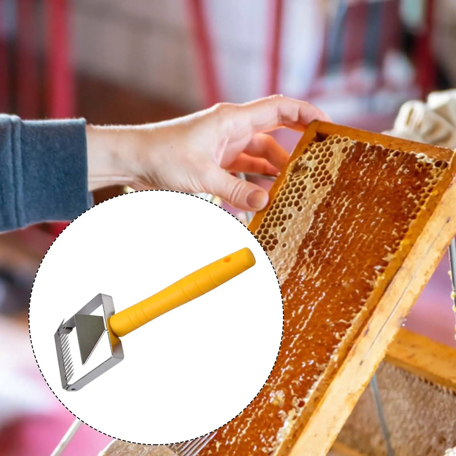 Bee Uncapping Fork Beekeeping Beehive Stainless Steel Honey Cutting Tool for Beekeeper Hive Equipment Tool Beekeeping Hook
