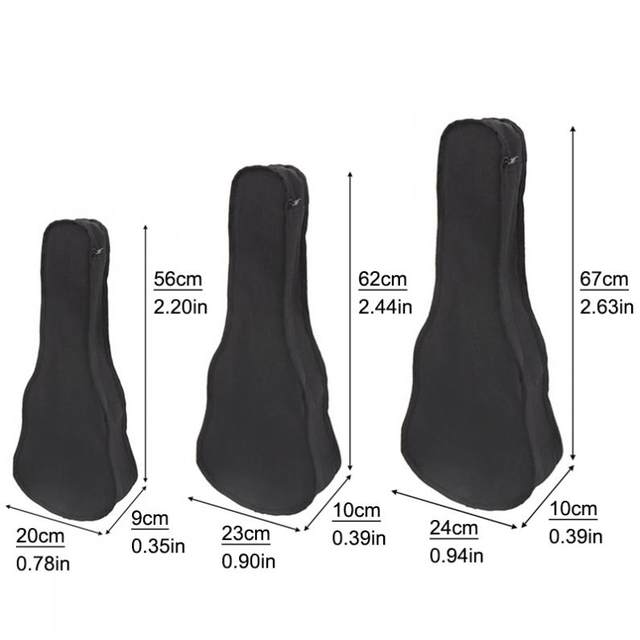 E.D.GEAR EUA-BAG-1 BLACK ウクレレバッグ ソプラノ・コンサート