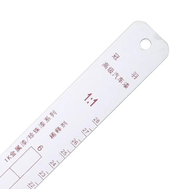 Varnish Curing Agent Thinner Scale Steel Corrosion-resistant Car Paint  Ruler - Hand Tool Sets - AliExpress
