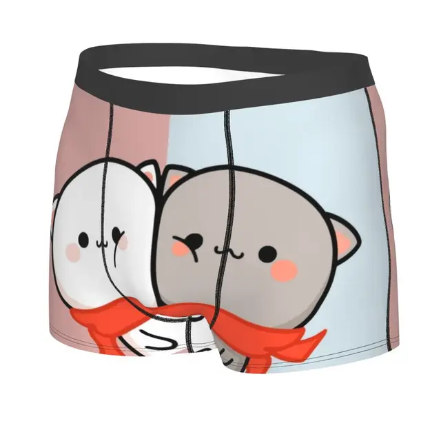 Dudu Bubu Mochi Peach Cat Funny Underwear Men Sexy Print Customized Panda  Bear Hug Boxer Shorts Panties - Boxers - AliExpress