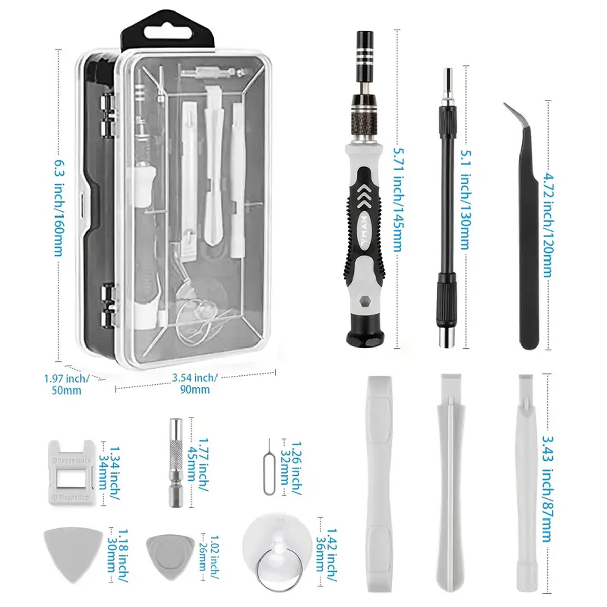 115 In 1 Precision Screwdriver Set PRO Electronics Magnetic Repair Tool Kit With Case For Repair Computer IPhone PC Household