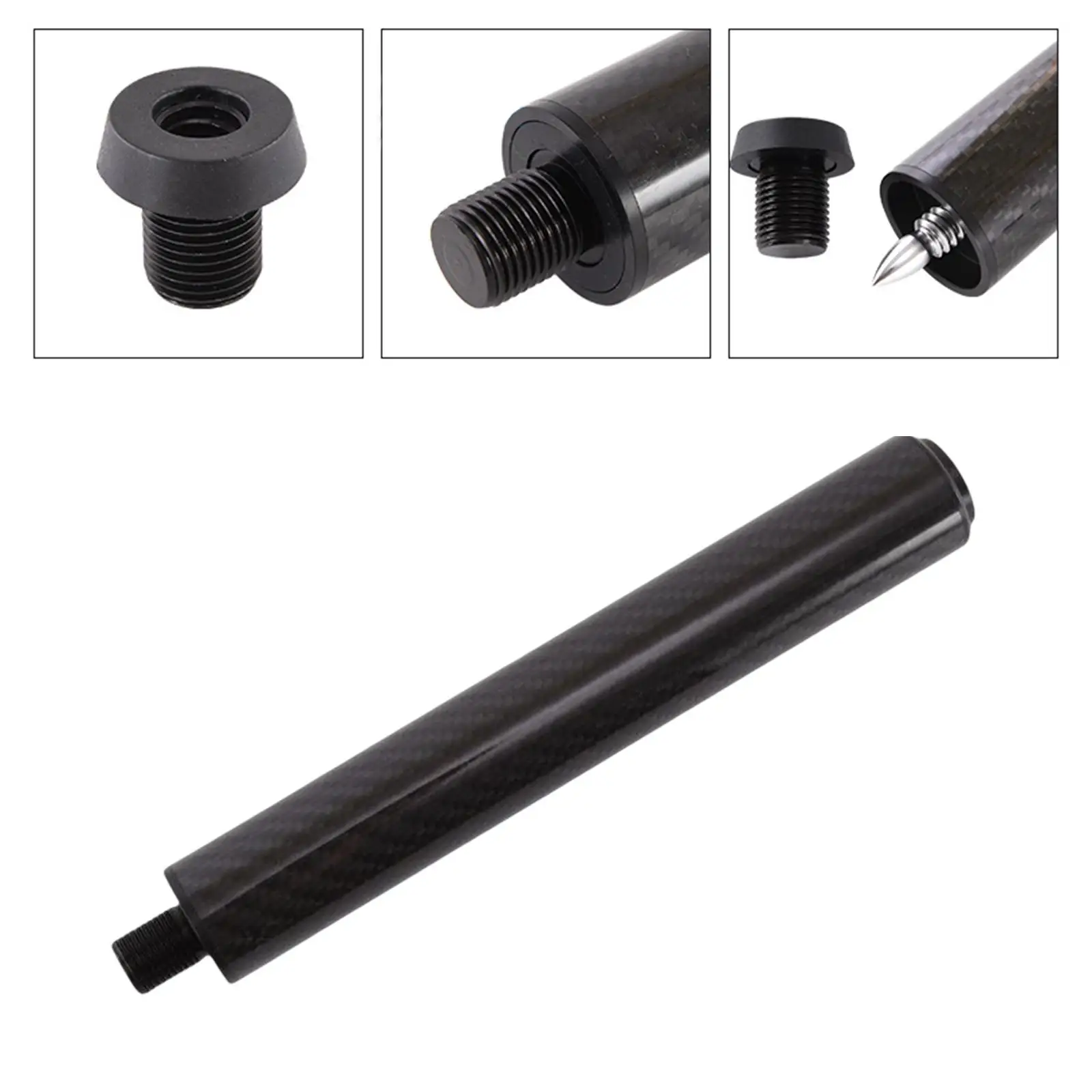 Ultralight Pool Cue Extender Billiards Cue Extension Tool Accessory
