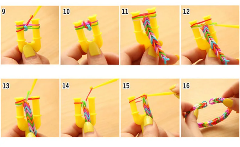 NEUE 600 stücke Fluoreszenz Glow Armbänder Machen Liefert DIY Gummi Webstuhl Bands Handgelenk Halsketten für Mädchen Party Liefert Junge Spielzeug – Detail 2