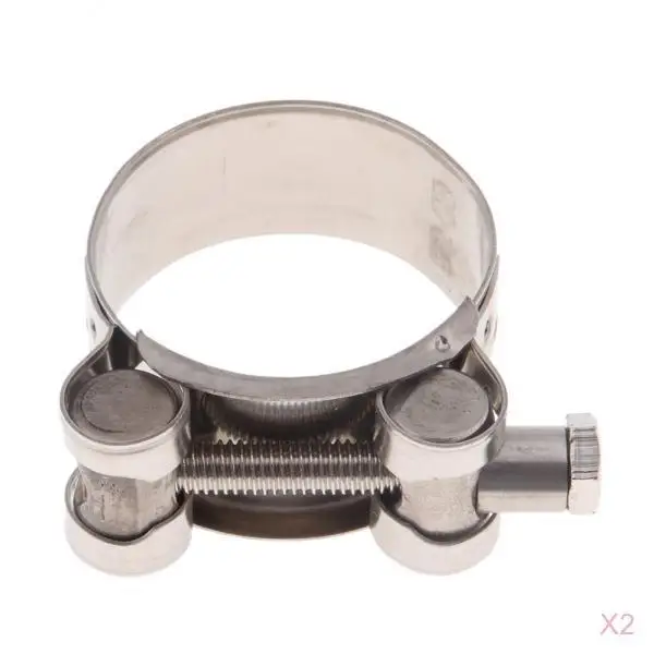  36-39mm Exhaust Clamp Clips Stainless Steel Muffler  Clamps