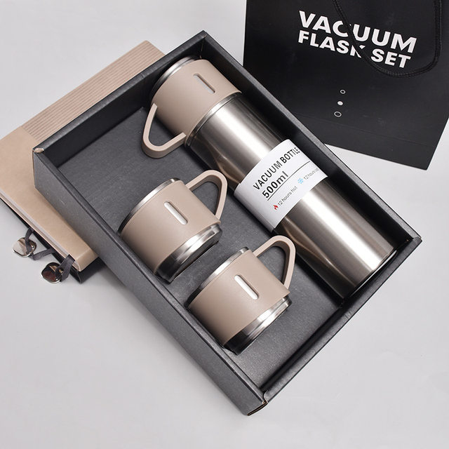 Buy Wholesale China Vacuum Flask Set 750ml 500ml Stainless Steel Water Bottle  Thermos Factory 12oz Mugs & Vacuum Flask at USD 14.33