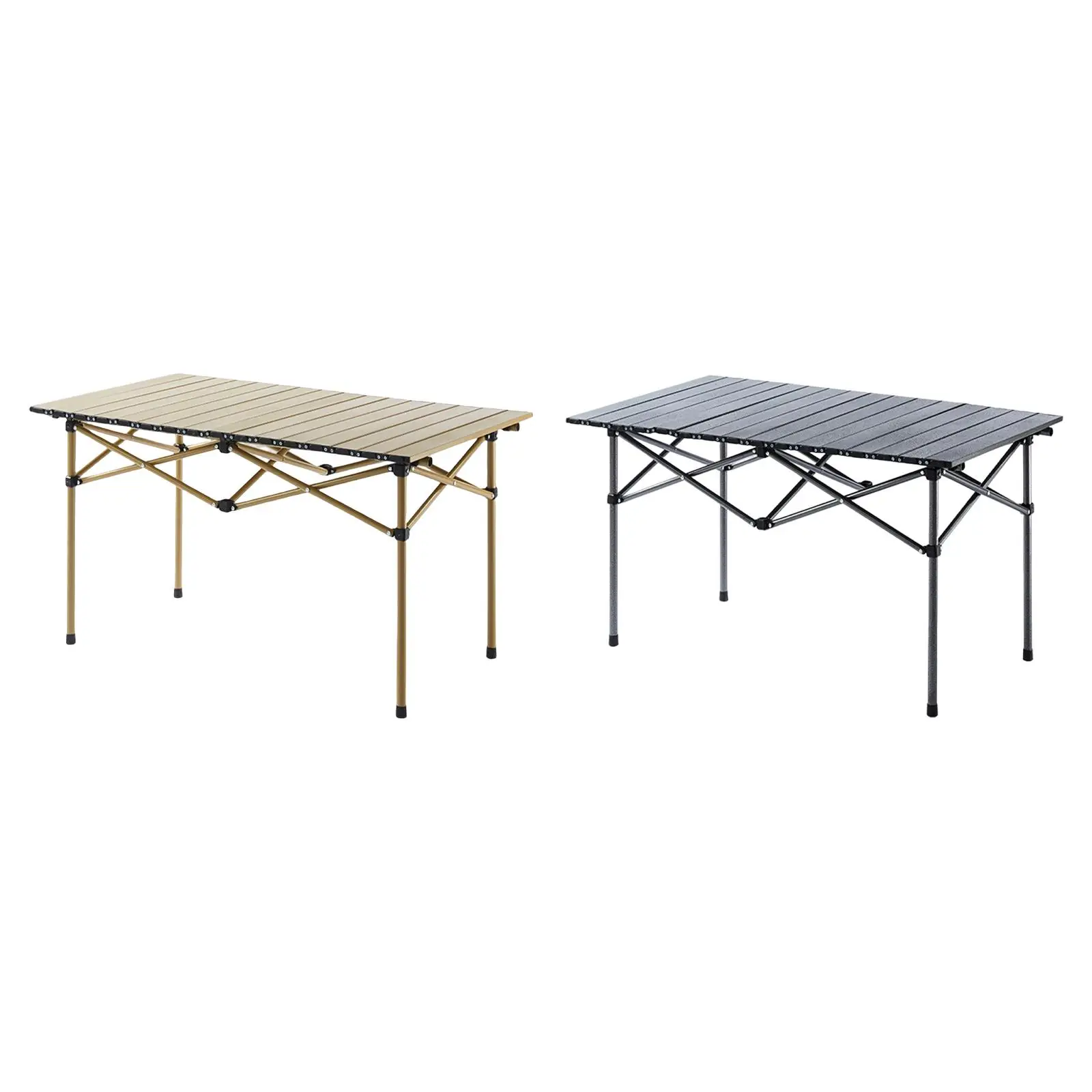 Long Camping Foldable Table Stand Furniture Collapsible Tableware Desk for Traveling Barbecue Indoor Outdoor BBQ Backyard