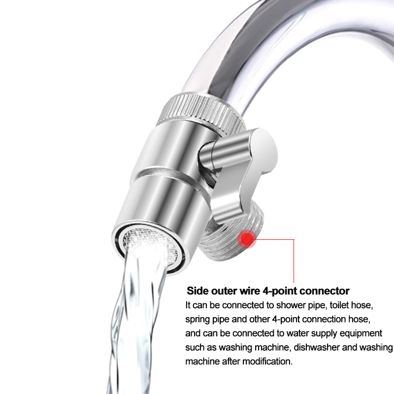 Description Picture 5 of itemZinc Alloy Switch Faucet Adapter Kitchen Sink Splitter Diverter Valve Water Tap Connector For Toilet Bidet Shower Bathroom